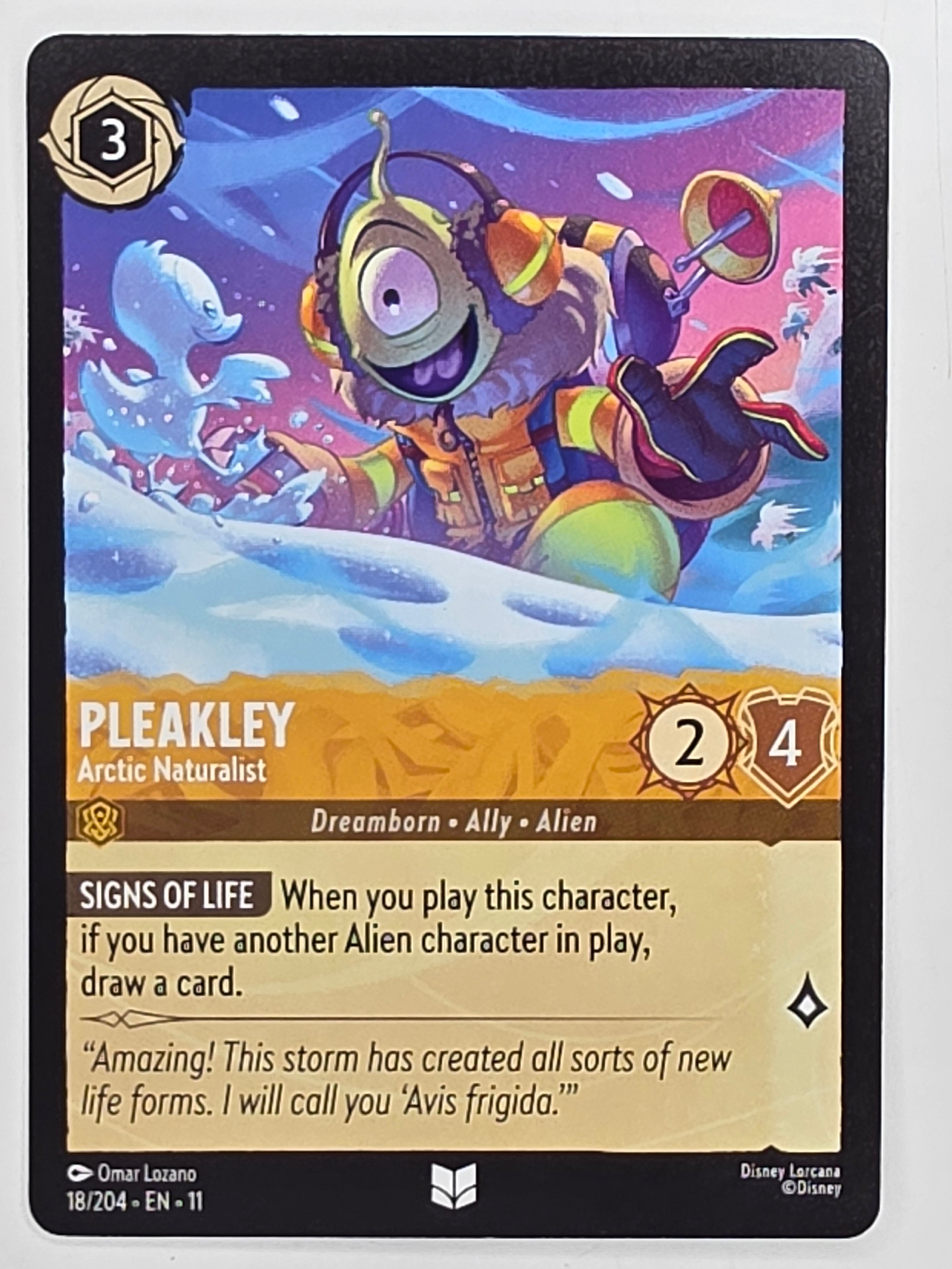 Disney Lorcana Winterspell #18/204 Pleakley - Arctic Naturalist | Uncommon
