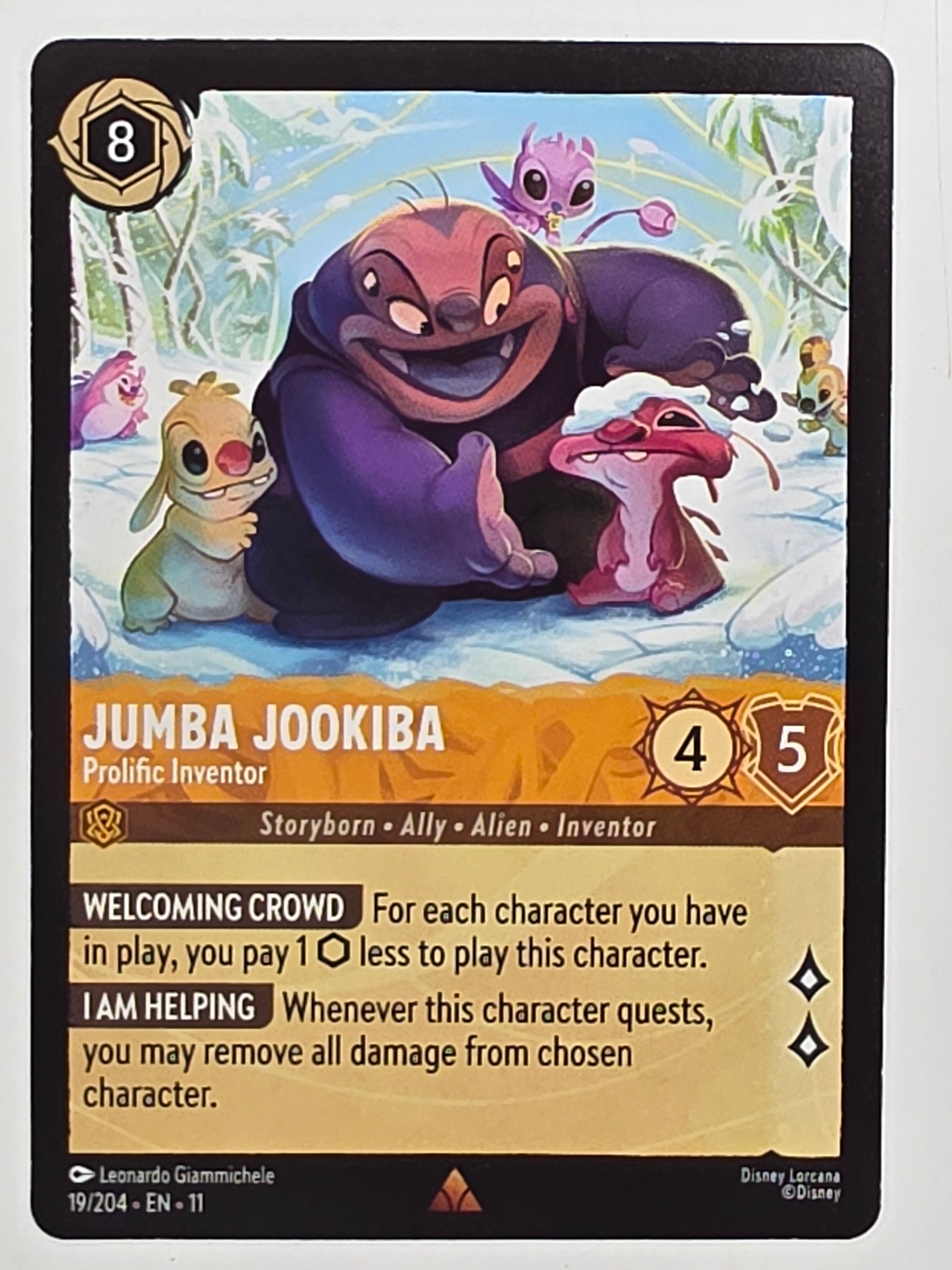 Disney Lorcana Winterspell #19/204 Jumba Jookiba - Prolific Inventor | Rare