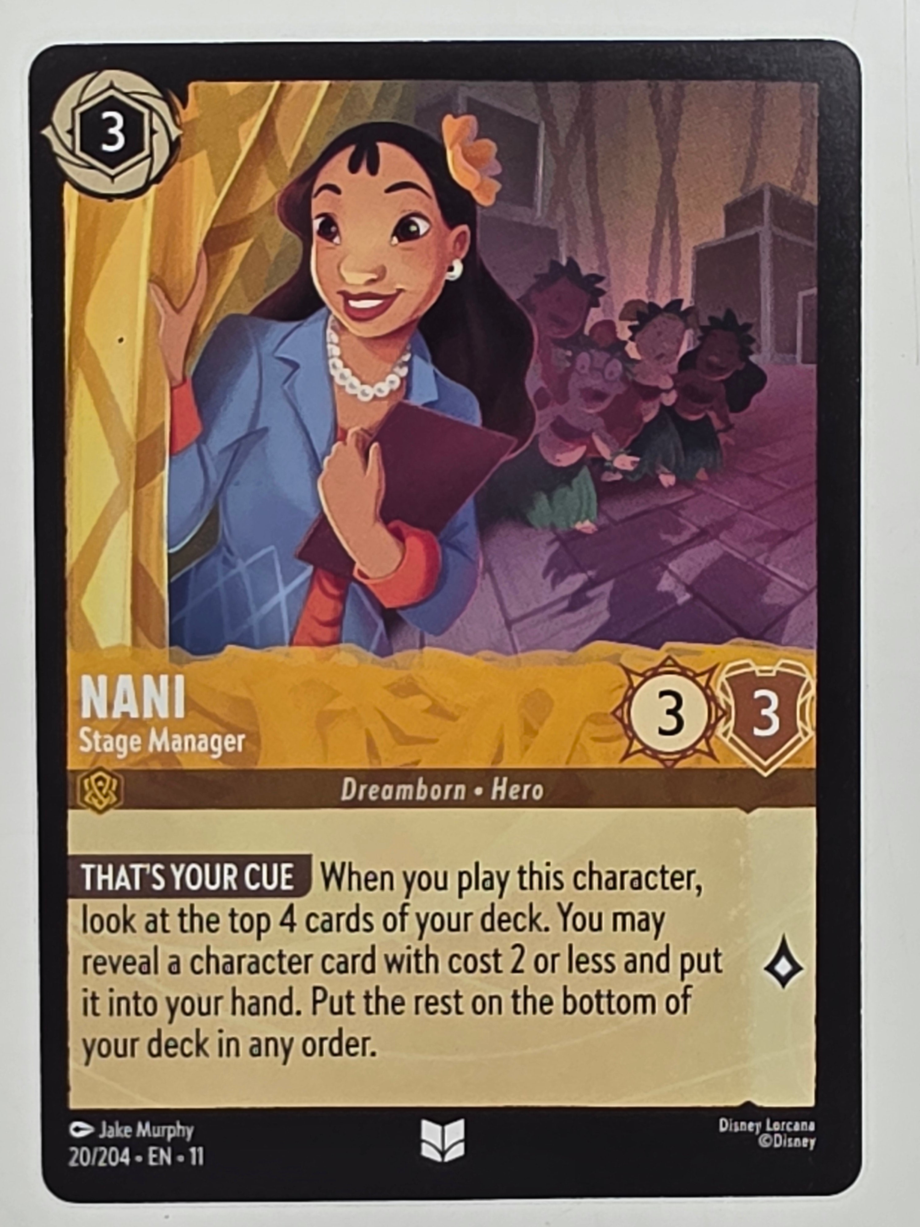 Disney Lorcana Winterspell #20/204 Nani - Stage Manager | Uncommon