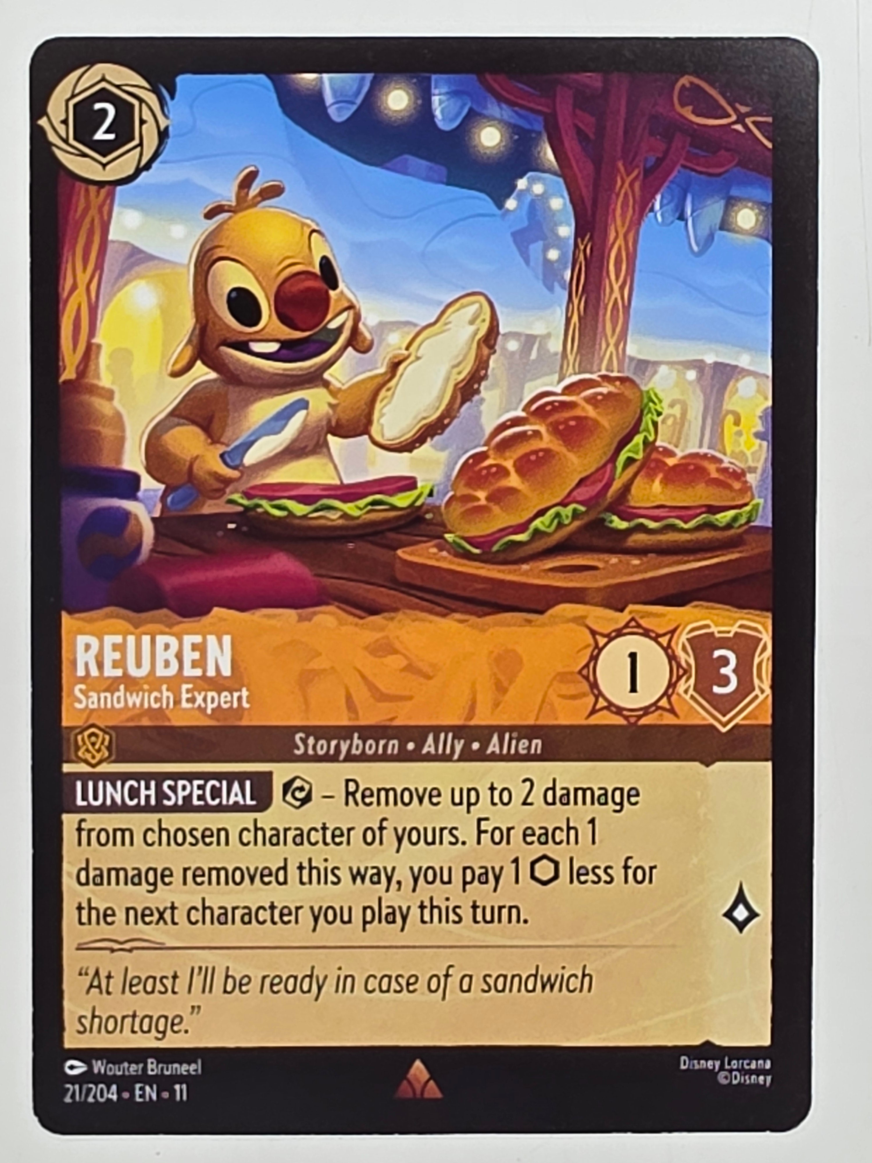 Disney Lorcana Winterspell #21/204 Reuben - Sandwich Expert | Rare