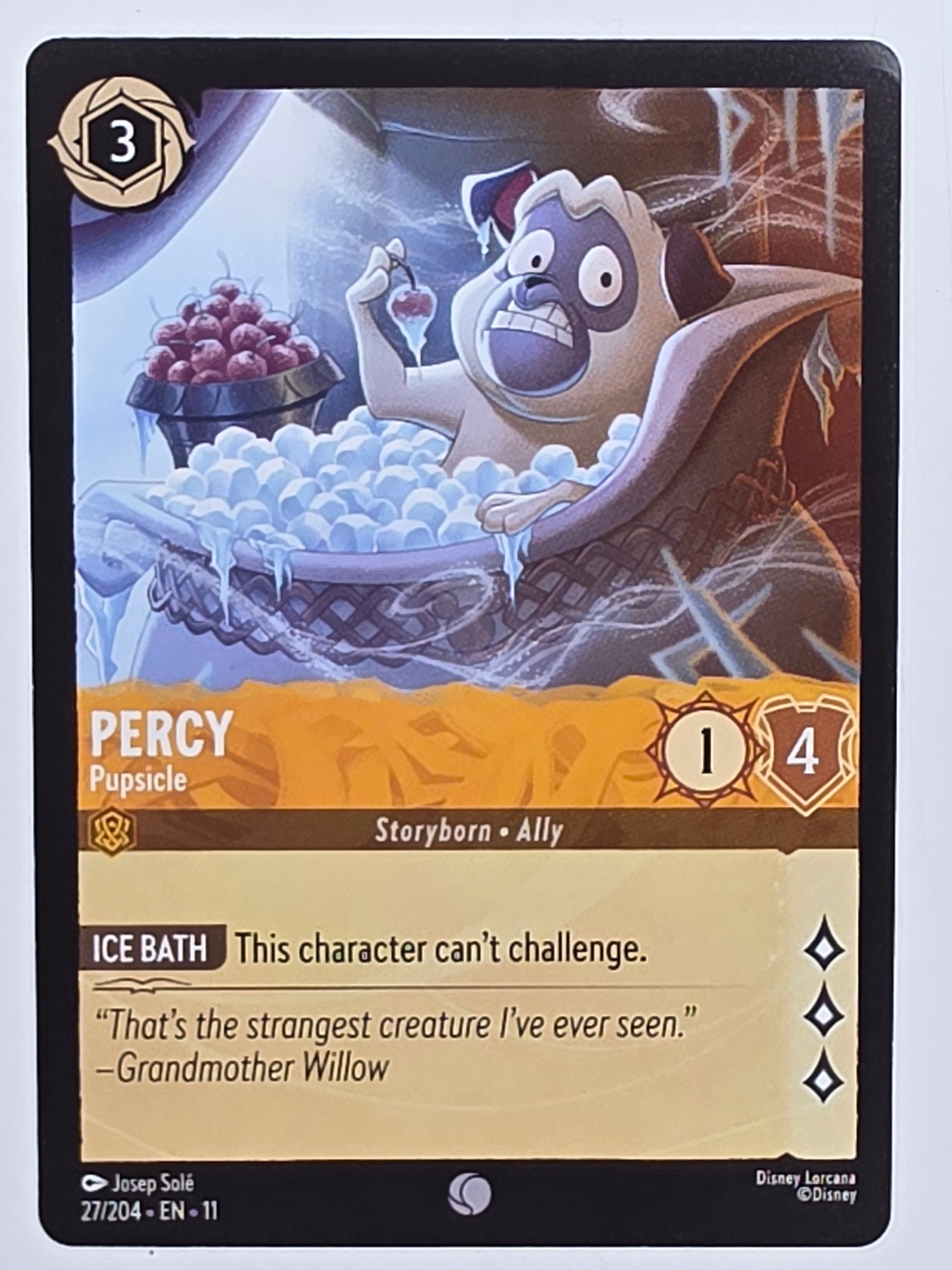 Disney Lorcana Winterspell #27/204 Percy - Pupsicle | Common