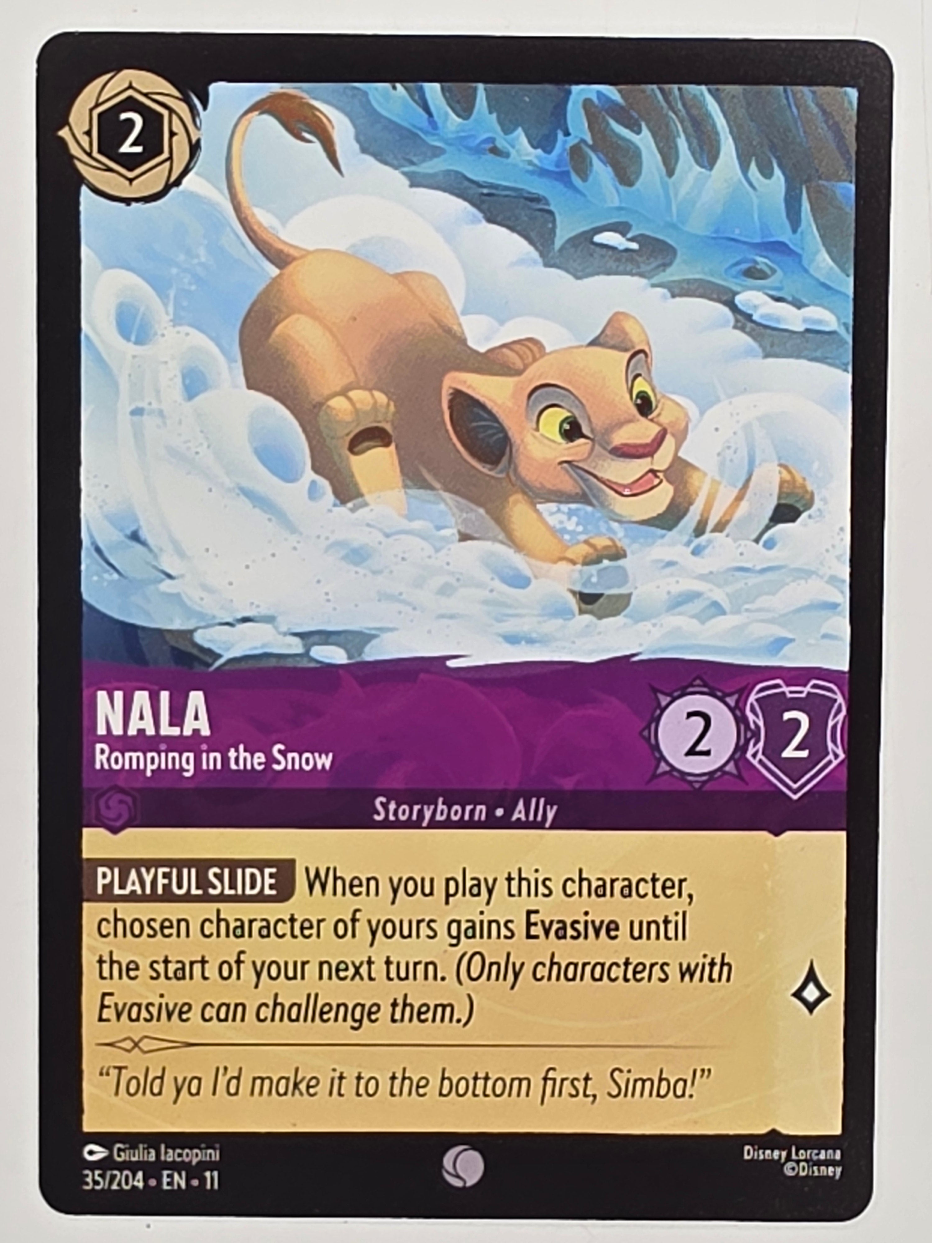 Disney Lorcana Winterspell #35/204 Nala - Romping in the Snow | Common
