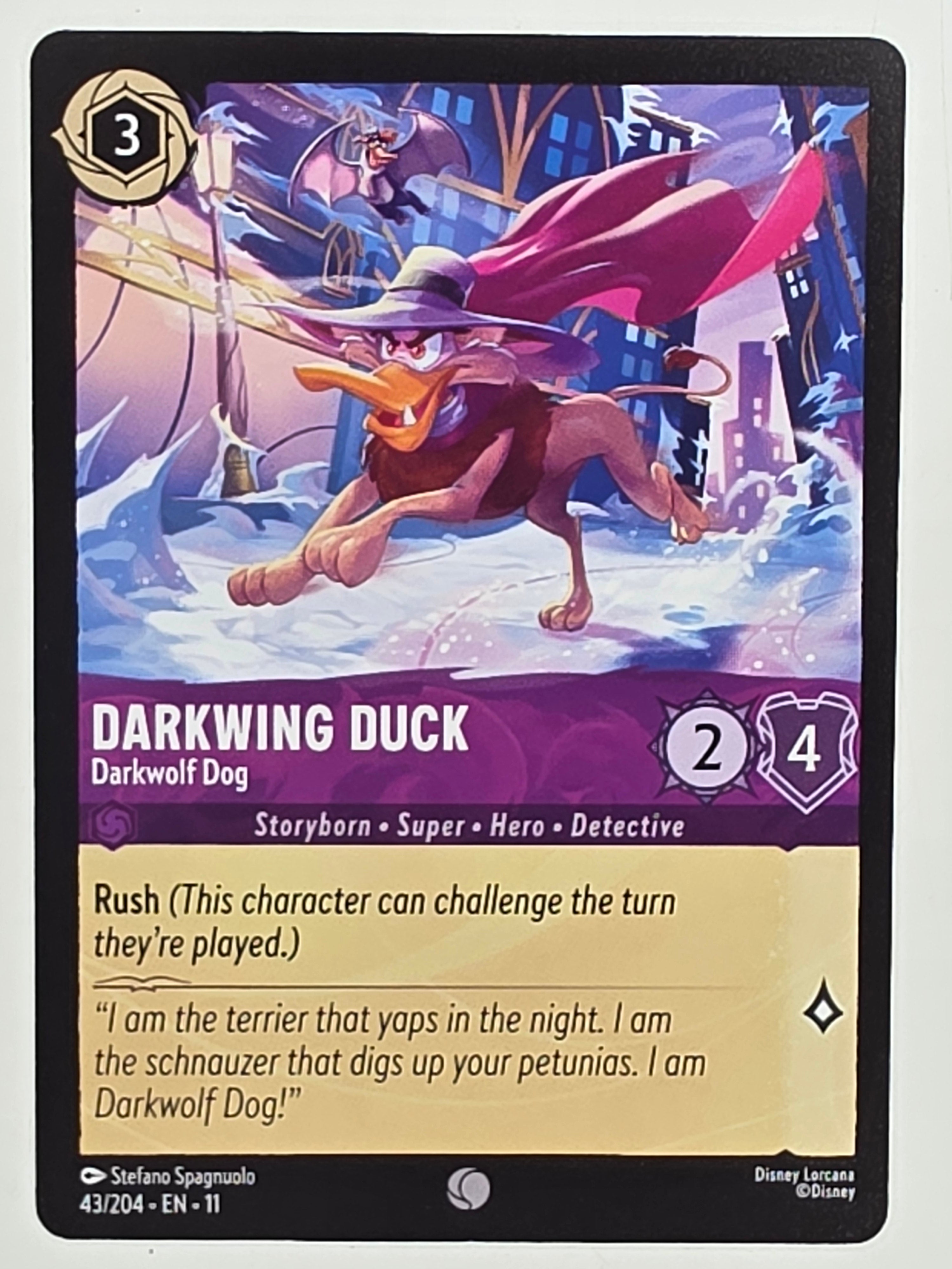 Disney Lorcana Winterspell #43/204 Darkwing Duck - Darkwolf Dog | Common