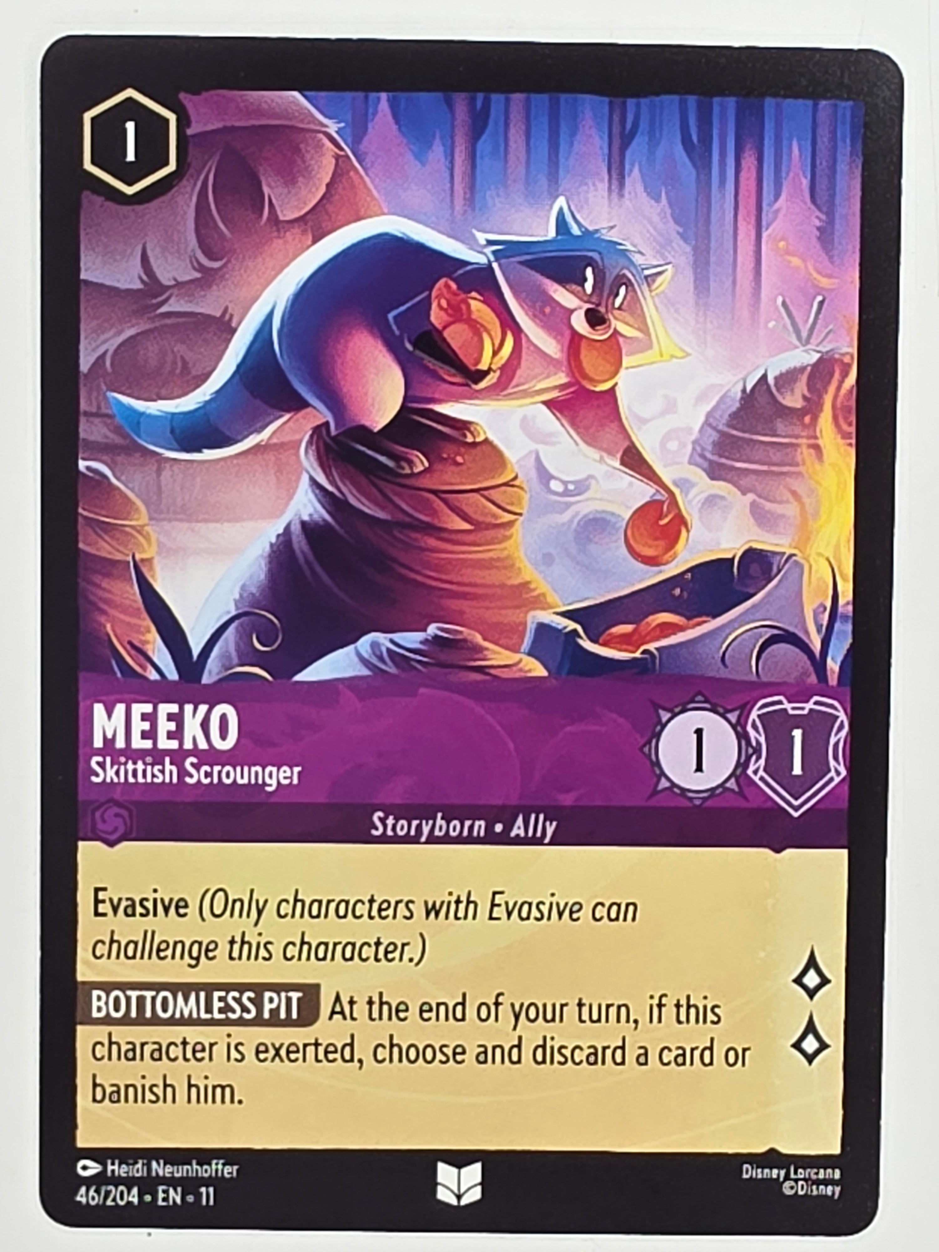 Disney Lorcana Winterspell #46/204 Meeko - Skittish Scrounger | Uncommon