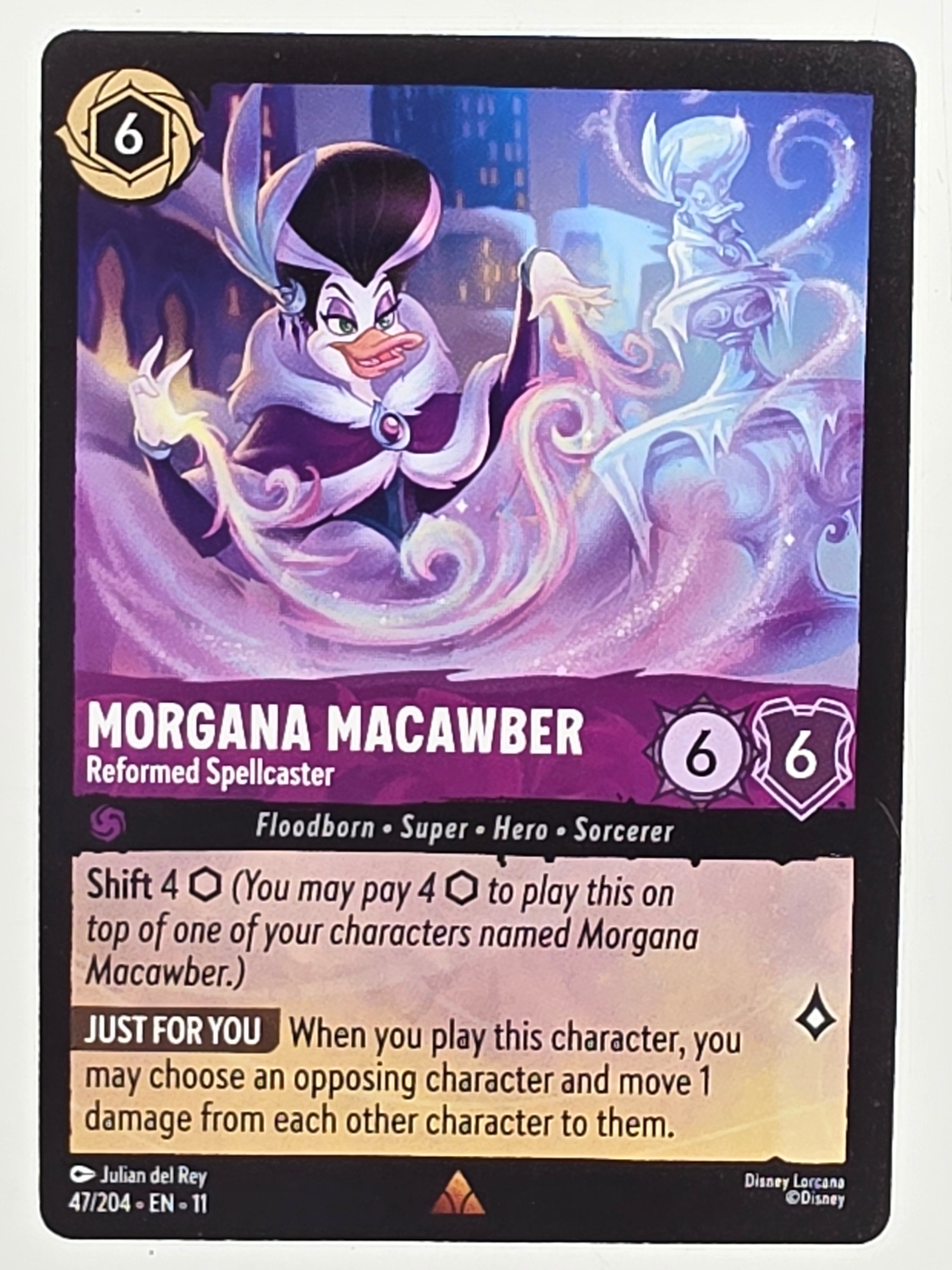 Disney Lorcana Winterspell #47/204 Morgana Macawber - Reformed Spellcaster |Rare