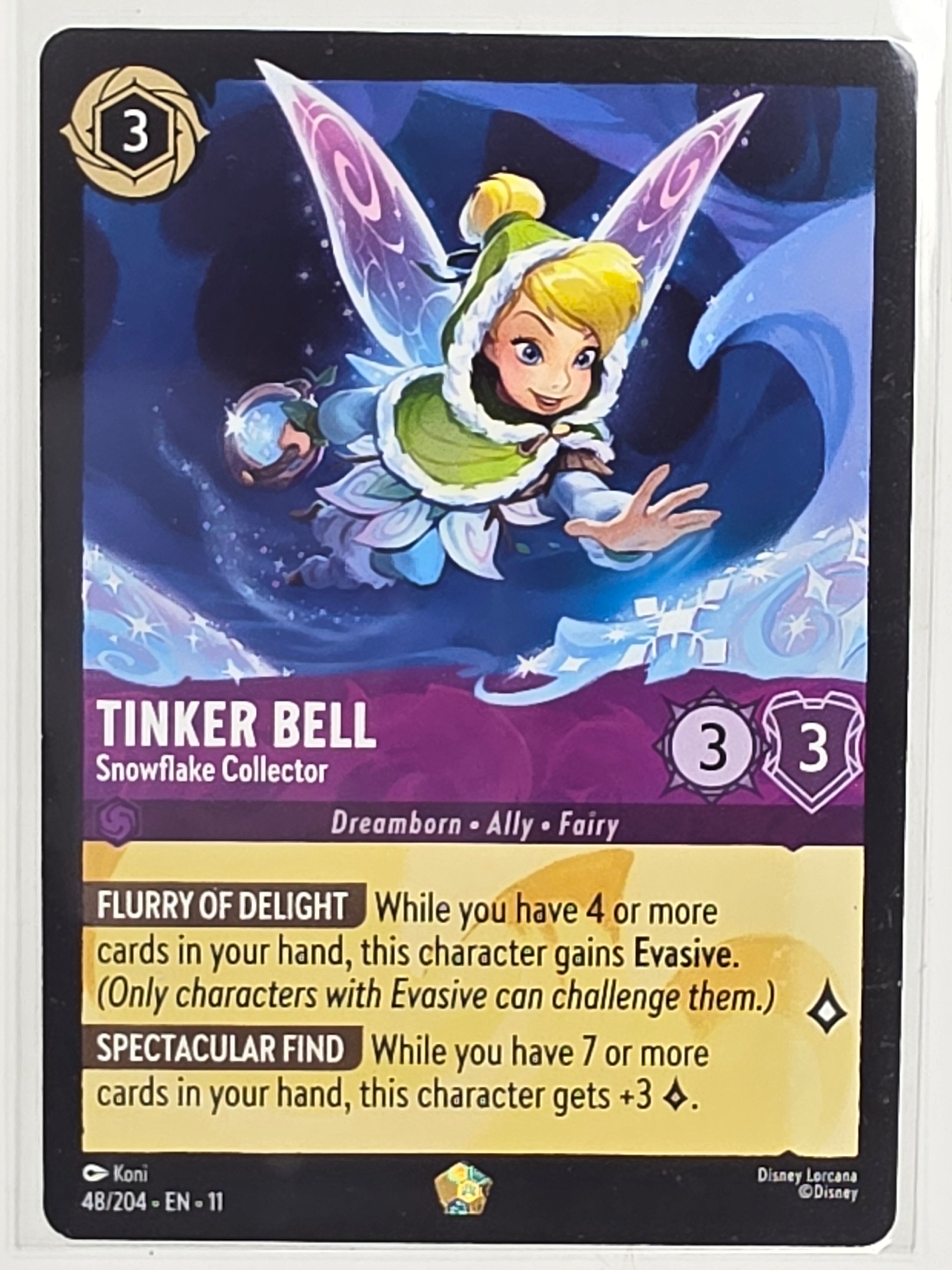 Disney Lorcana Winterspell #48/204 Tinker Bell - Snowflake Collector | Legendary