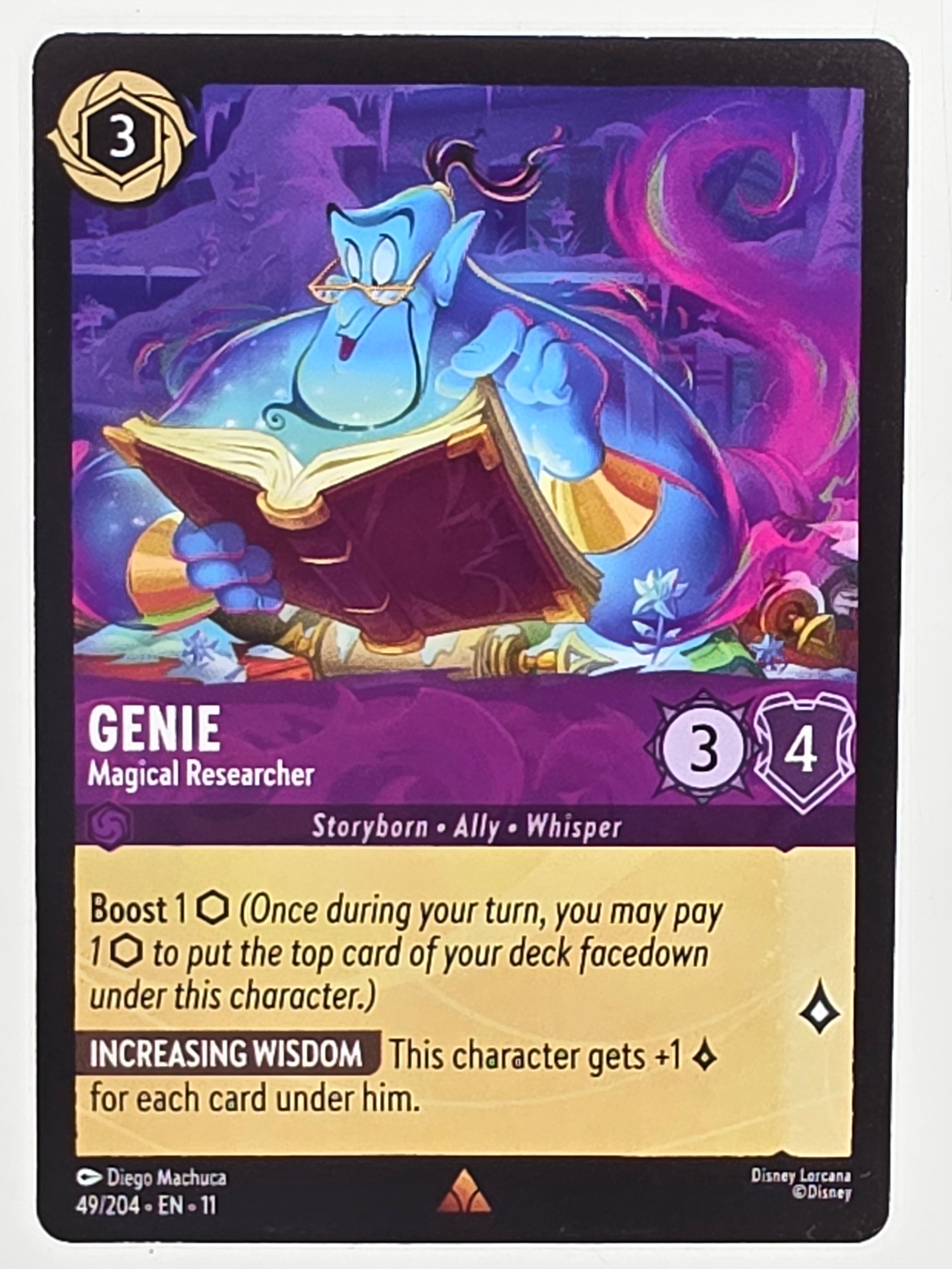 Disney Lorcana Winterspell #49/204 Genie - Magical Researcher | Rare