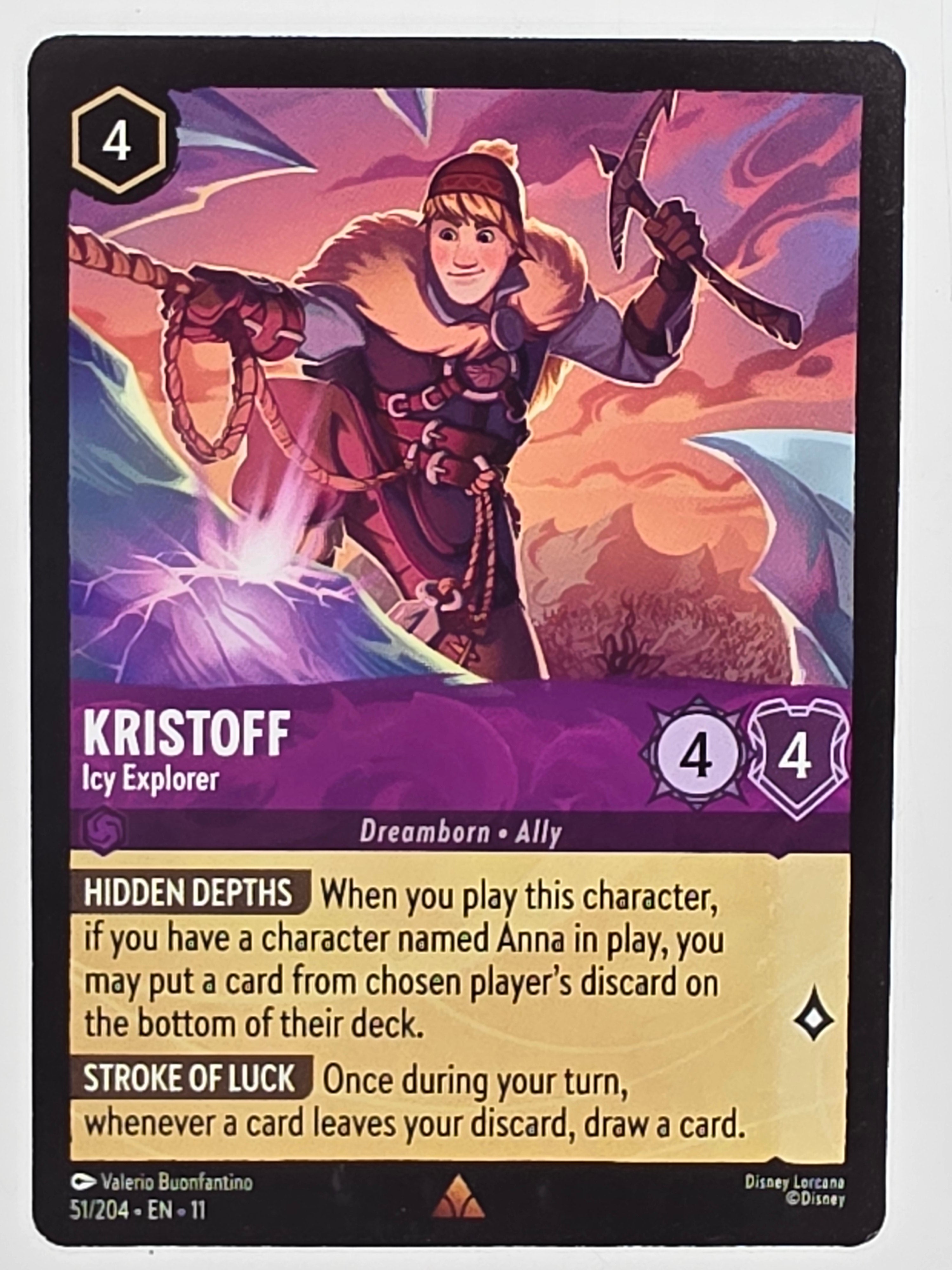 Disney Lorcana Winterspell #51/204 Kristoff - Icy Explorer | Rare