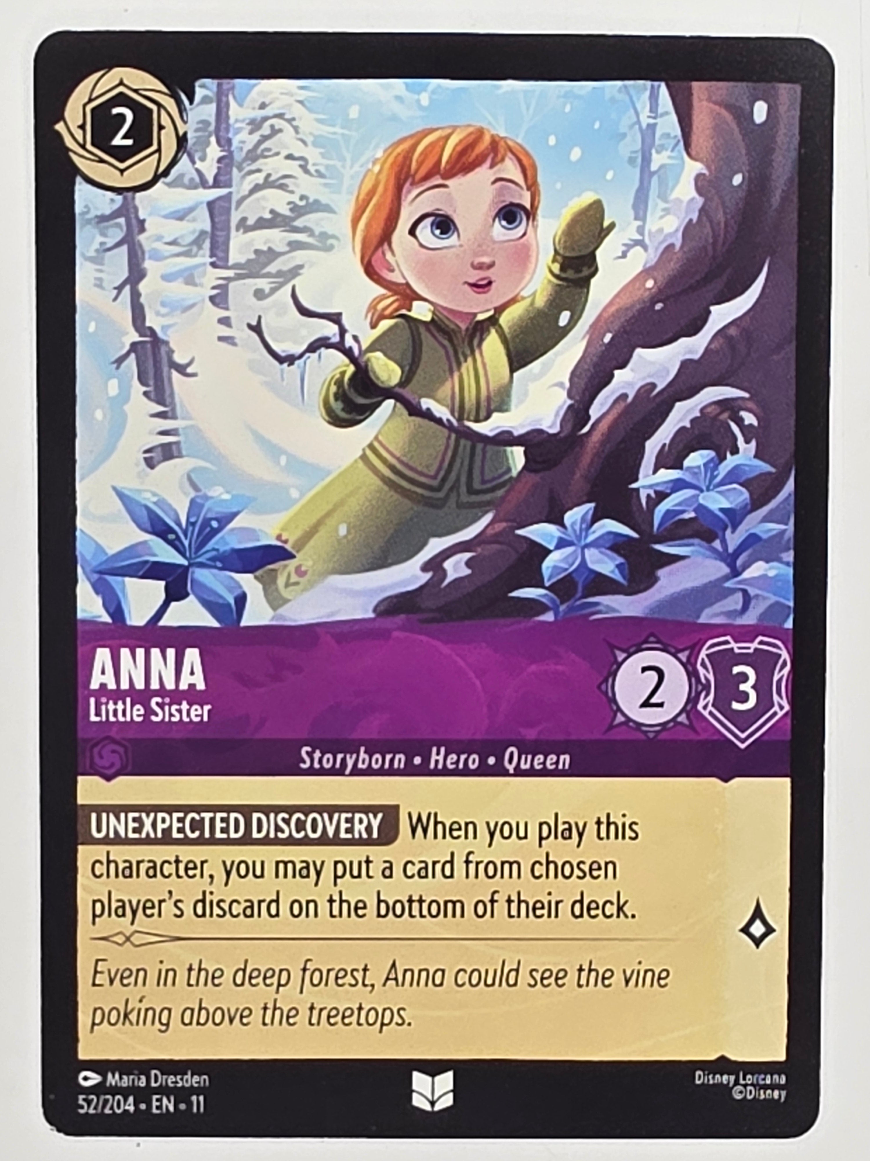 Disney Lorcana Winterspell #52/204 Anna - Little Sister | Uncommon