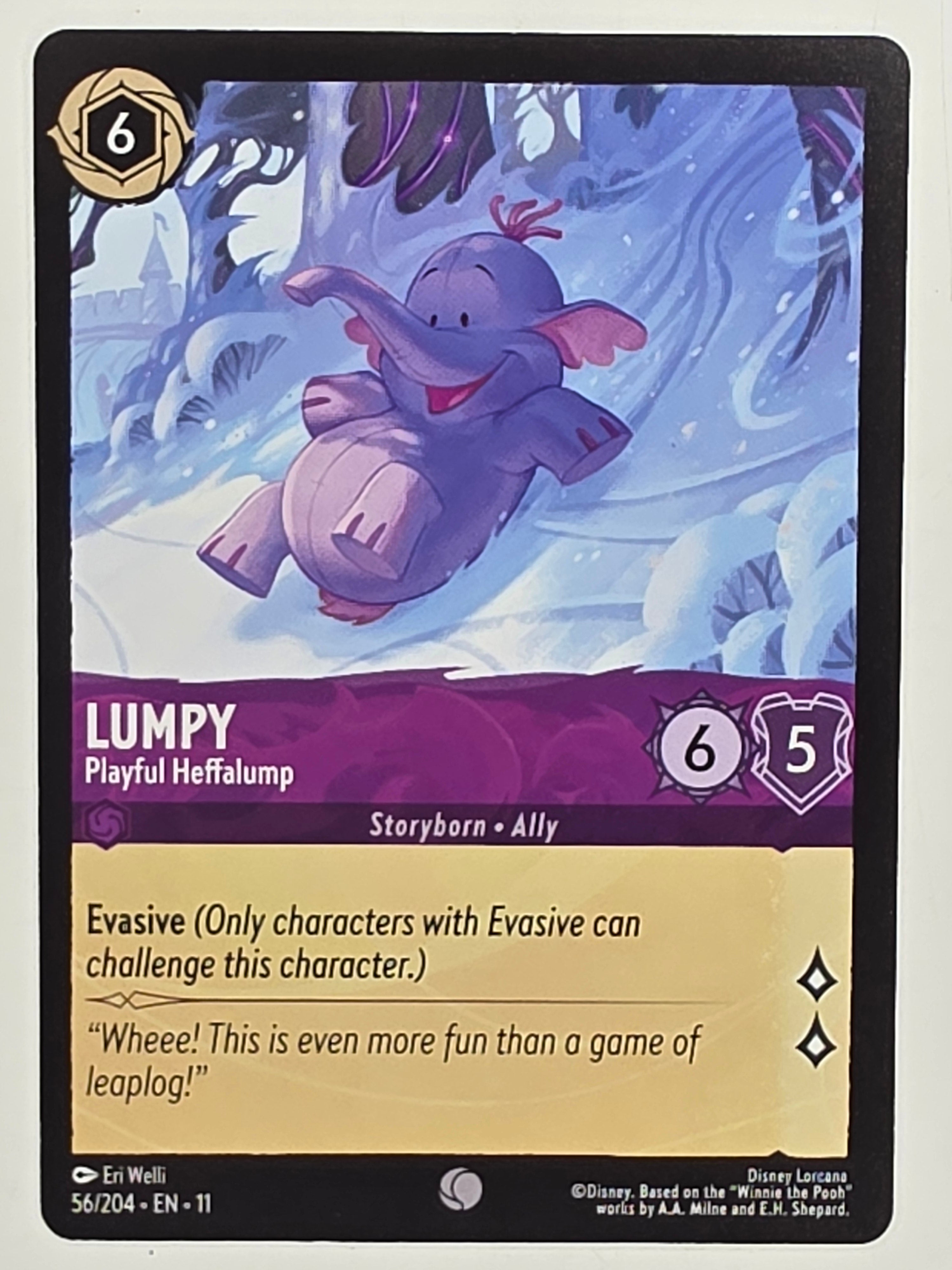 Disney Lorcana Winterspell #56/204 Lumpy - Playful Heffalump | Common