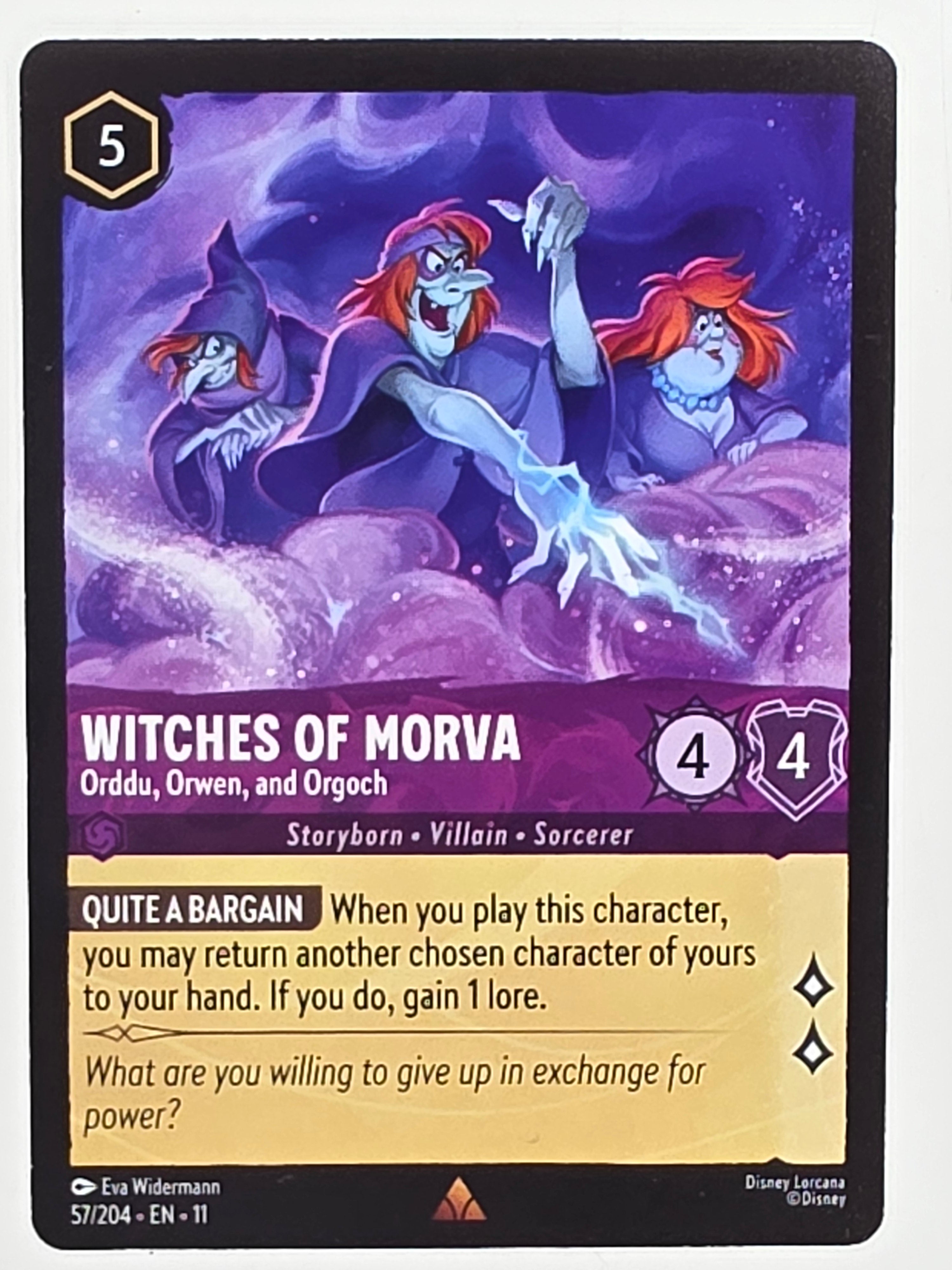 Disney Lorcana Winterspell #57/204 Witches of Morva - Orddu, Orwen & Orgoch Rare