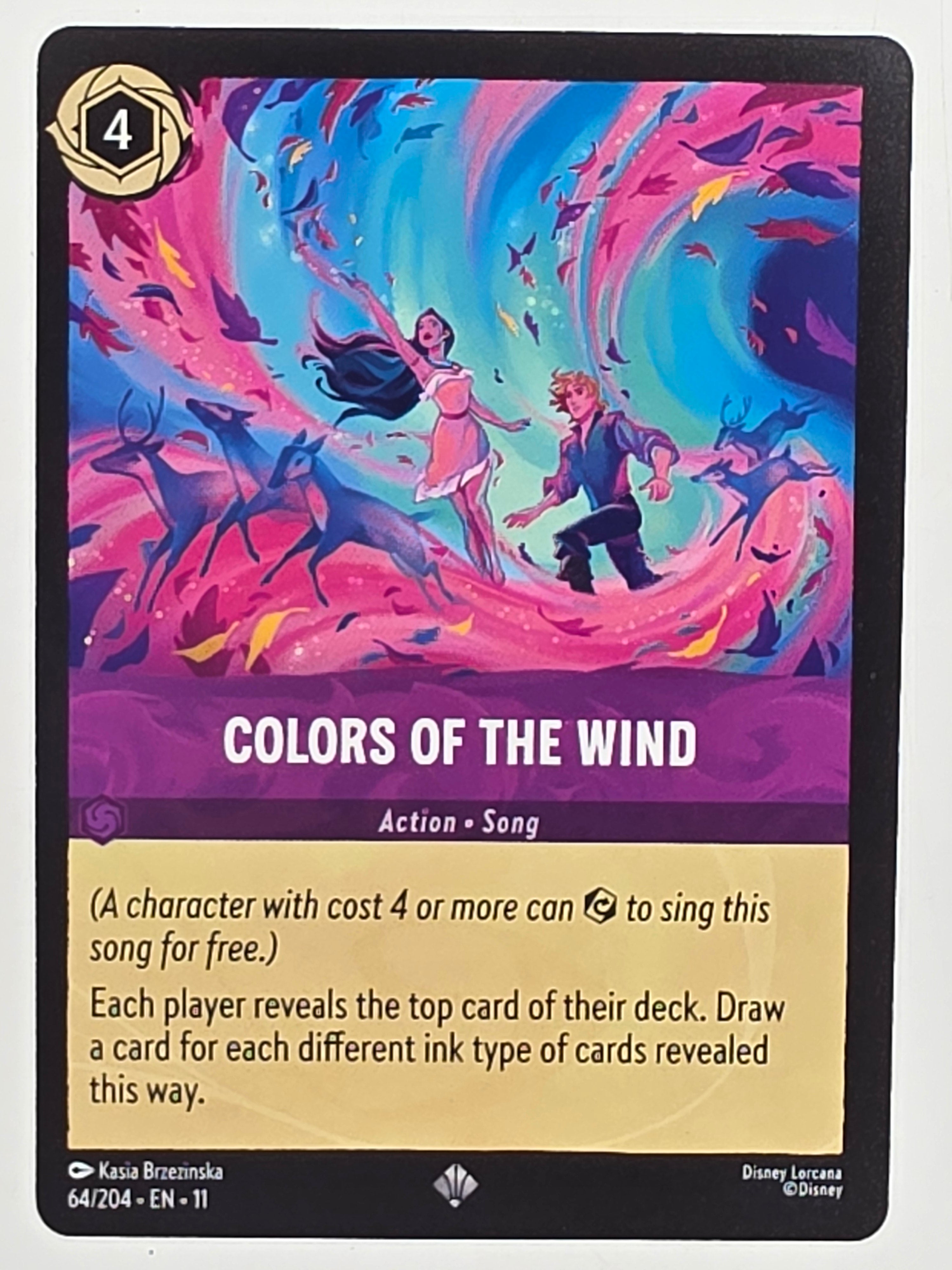 Disney Lorcana Winterspell #64/204 Colours of the Wind | Super Rare