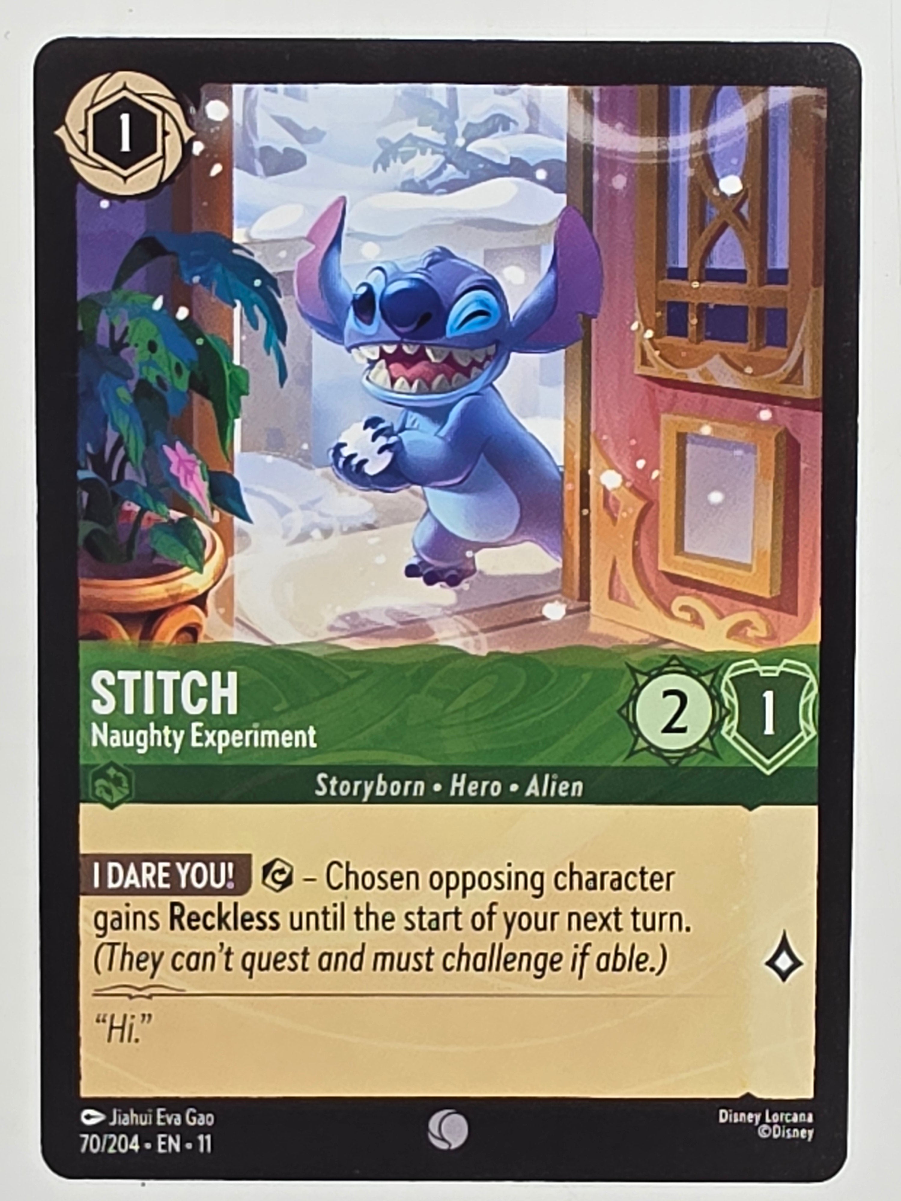 Disney Lorcana Winterspell #70/204 Stitch - Naughty Experiment | Common