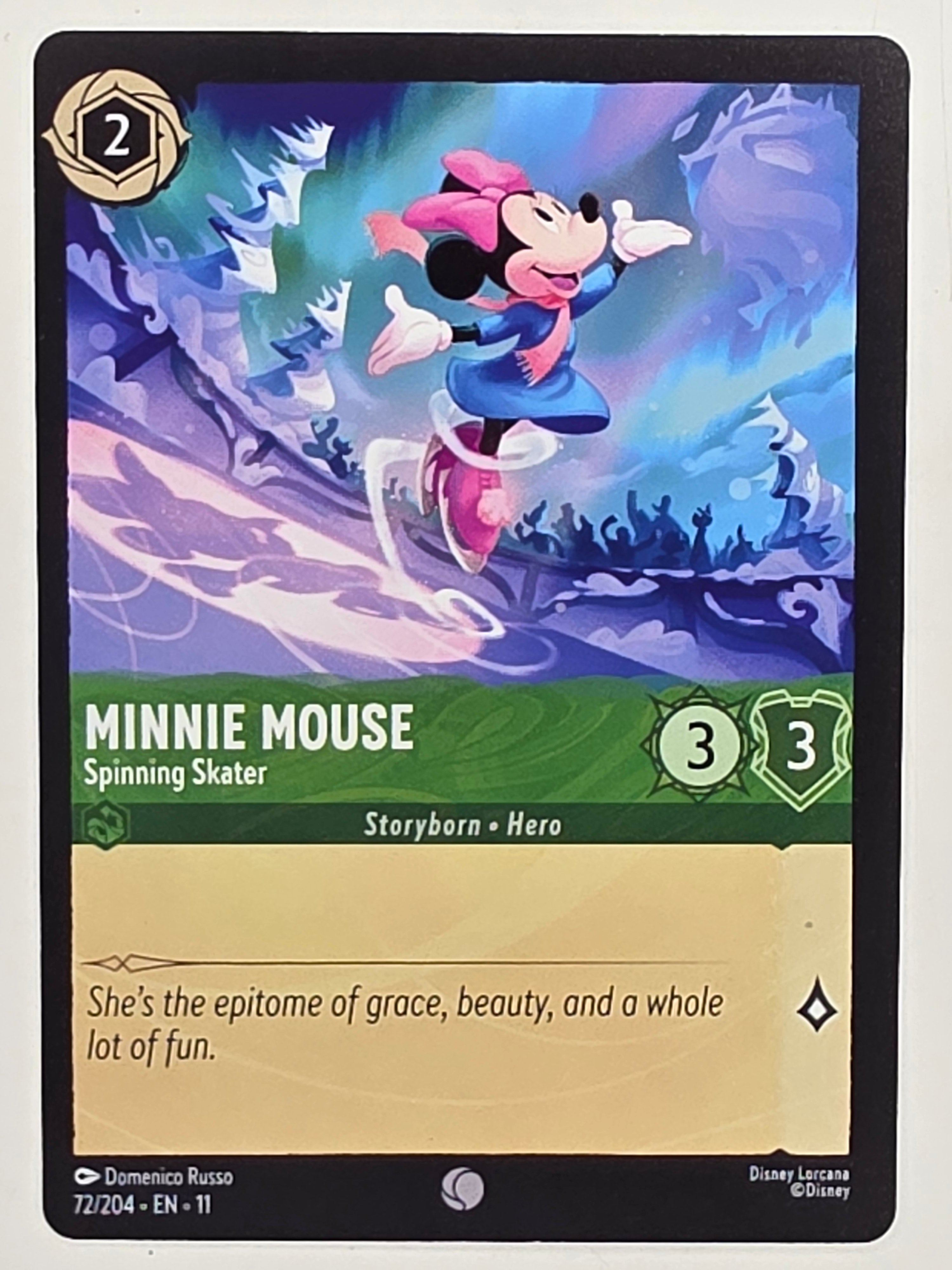 Disney Lorcana Winterspell #72/204 Minnie Mouse - Spinning Skater | Common