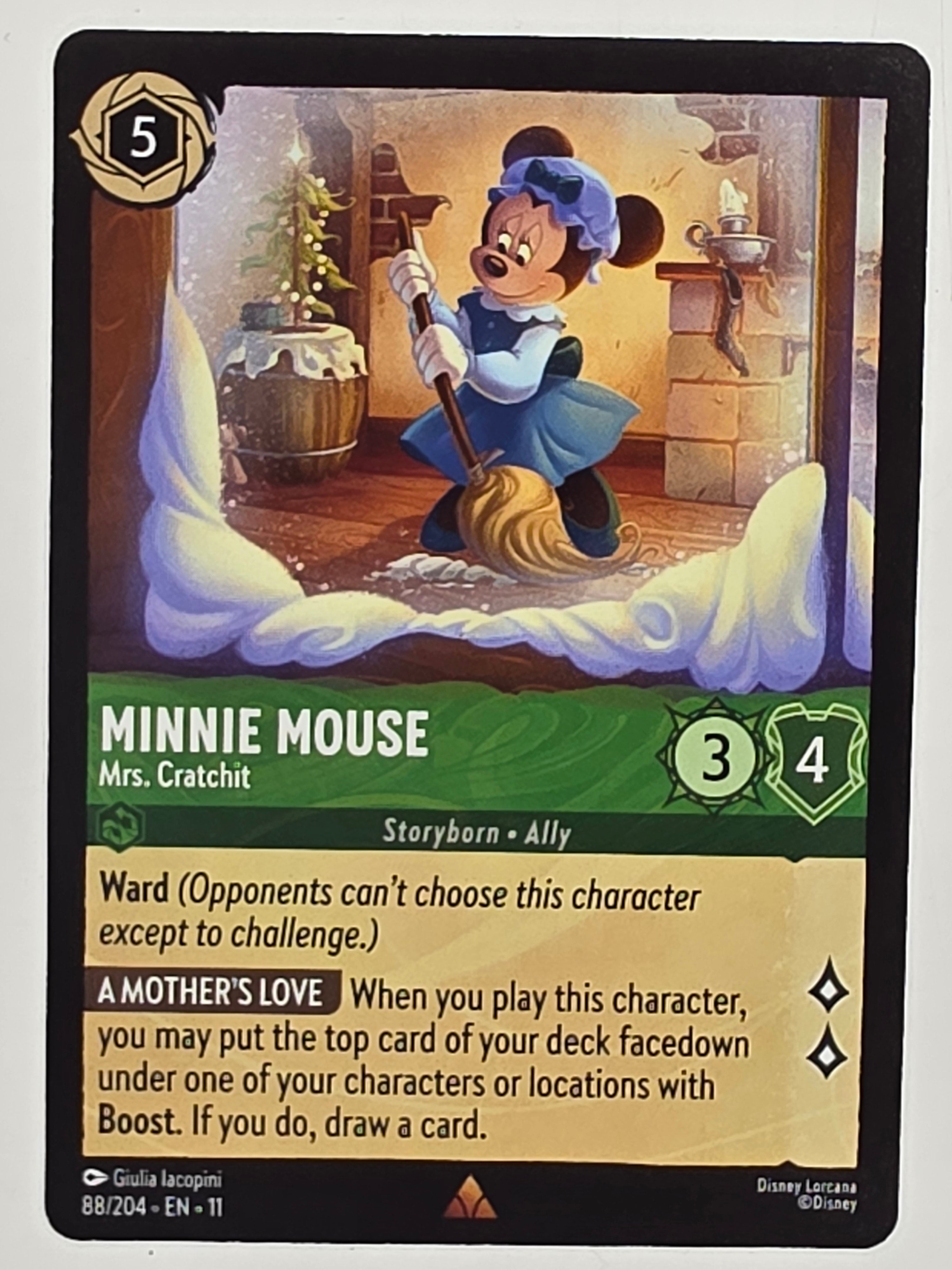 Disney Lorcana Winterspell #88/204 Minnie Mouse - Mrs Cratchit | Rare