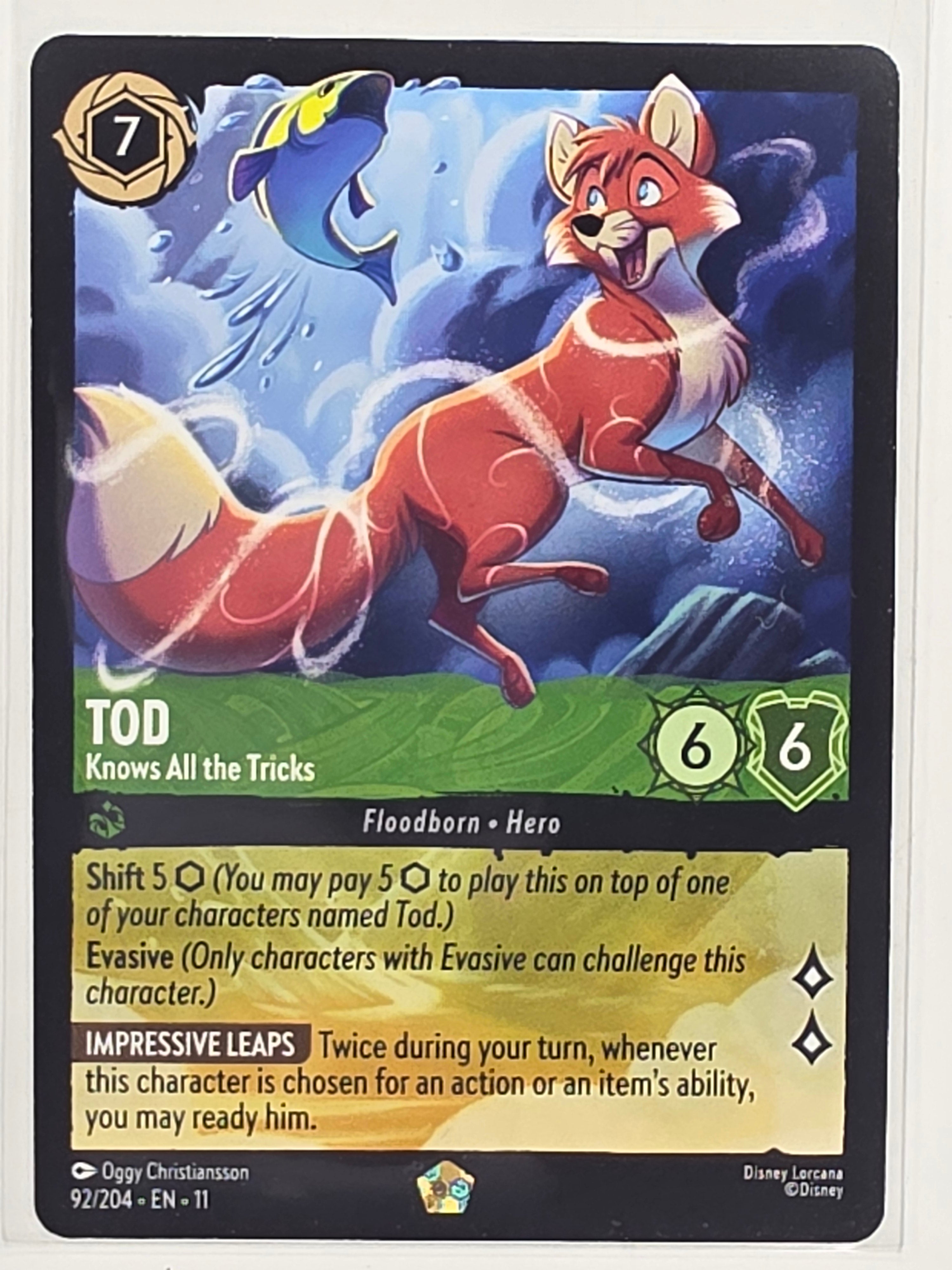 Disney Lorcana Winterspell #92/204 Tod - Knows All the Tricks | Legendary
