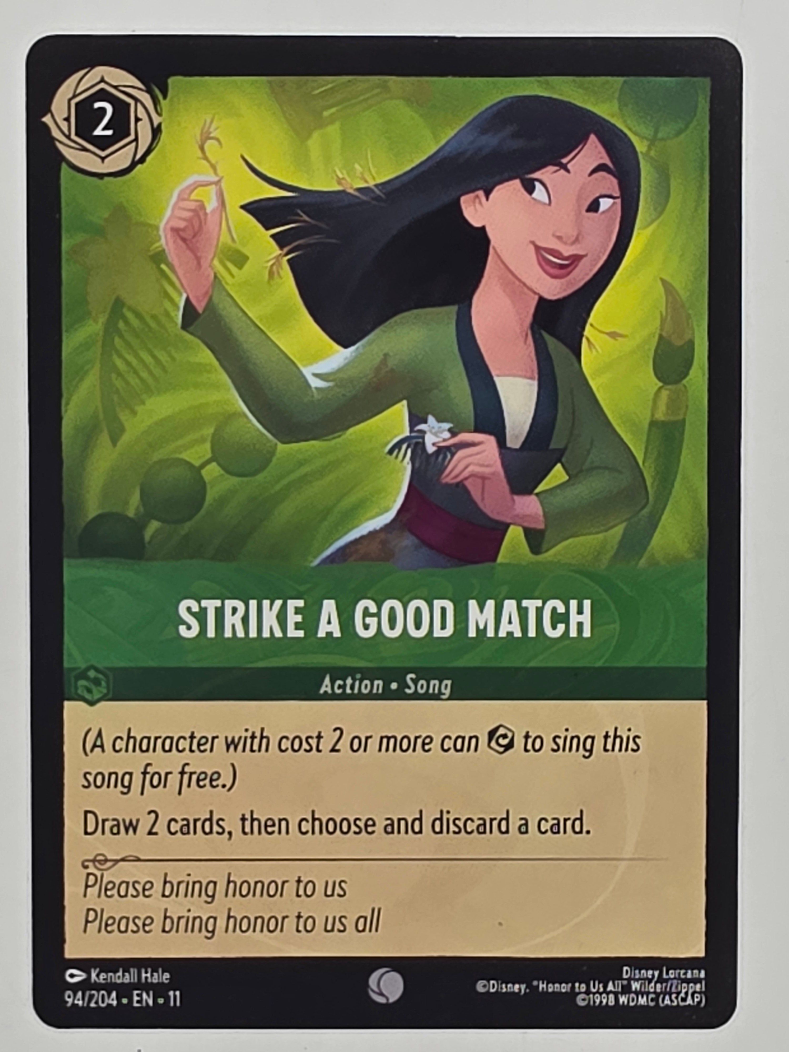 Disney Lorcana Winterspell #94/204 Strike a Good Match | Common