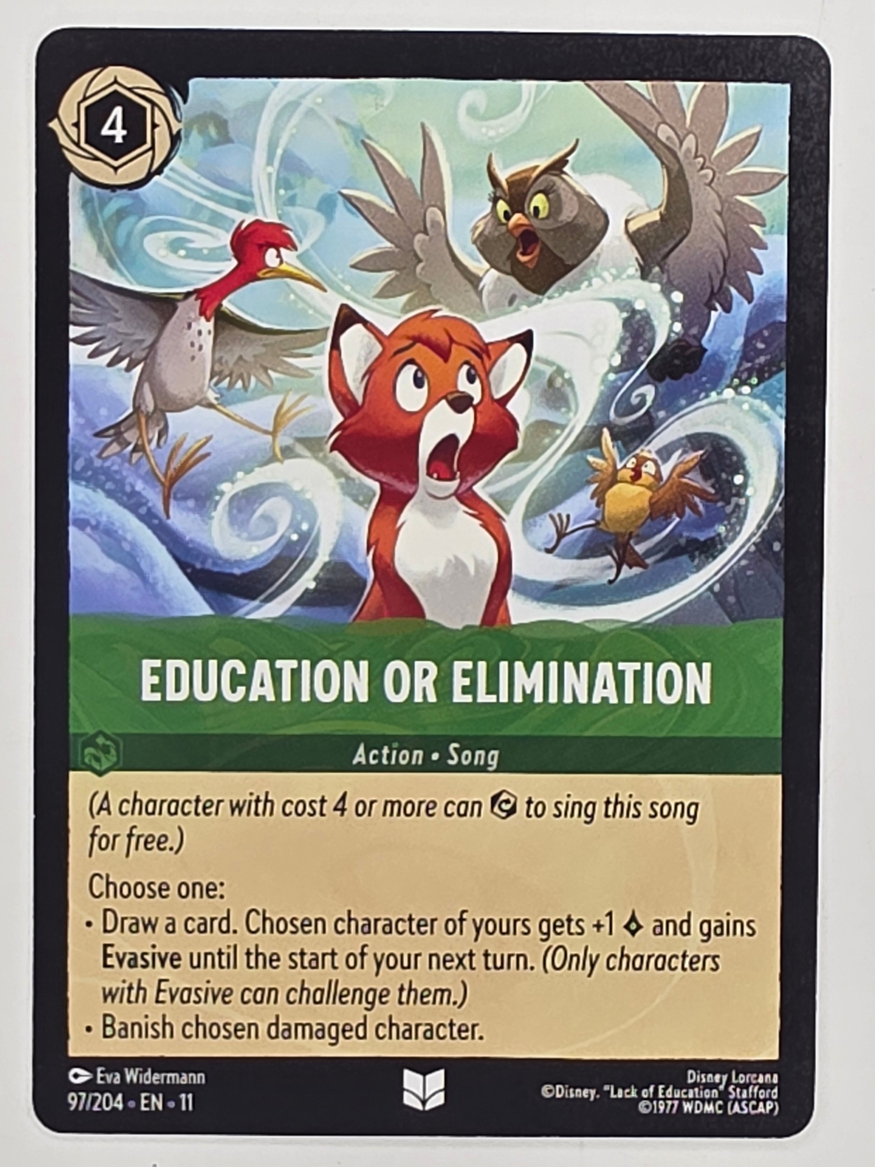 Disney Lorcana Winterspell #97/204 Education or Elimination | Uncommon