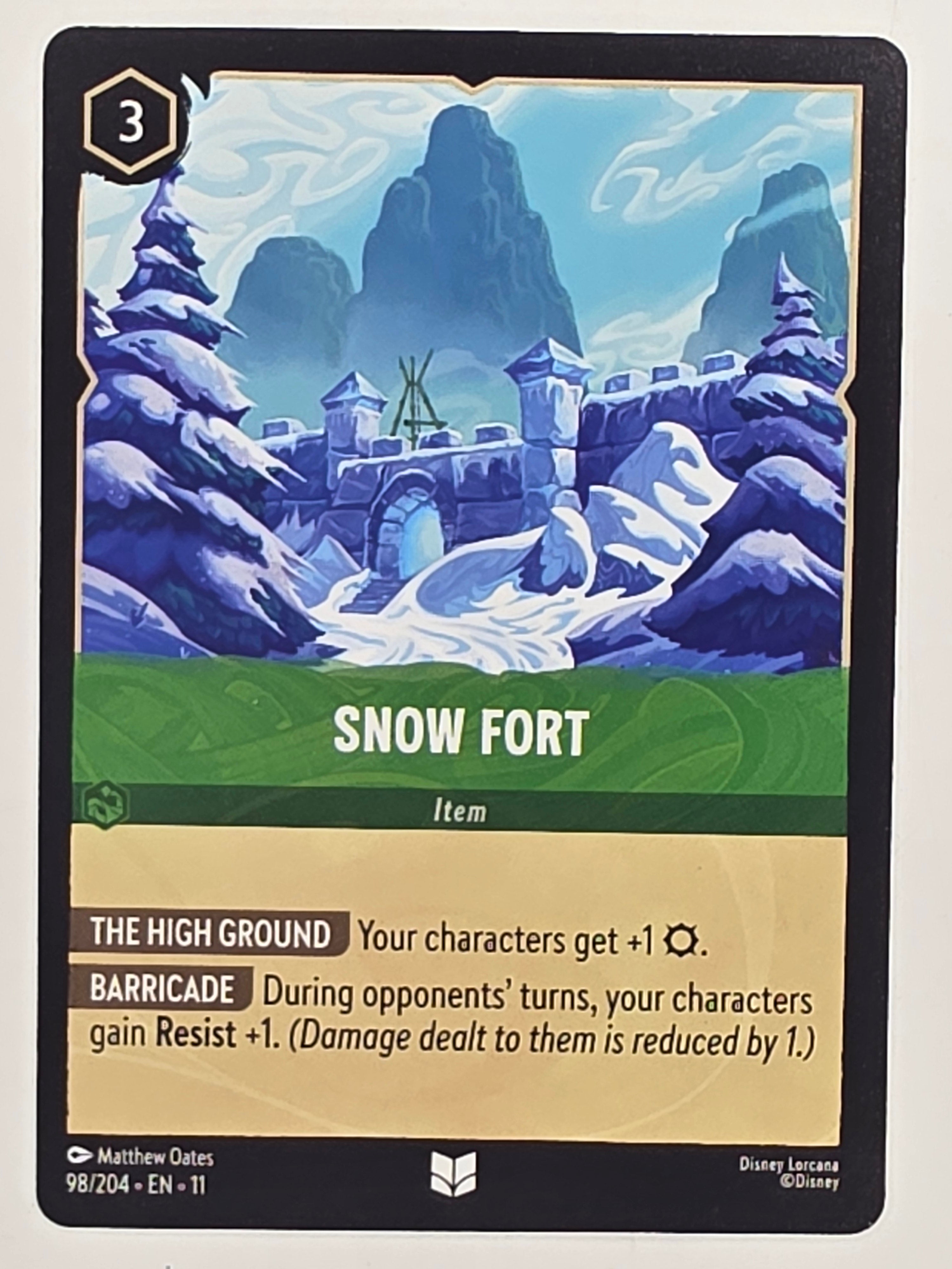 Disney Lorcana Winterspell #98/204 Snow Fort | Uncommon