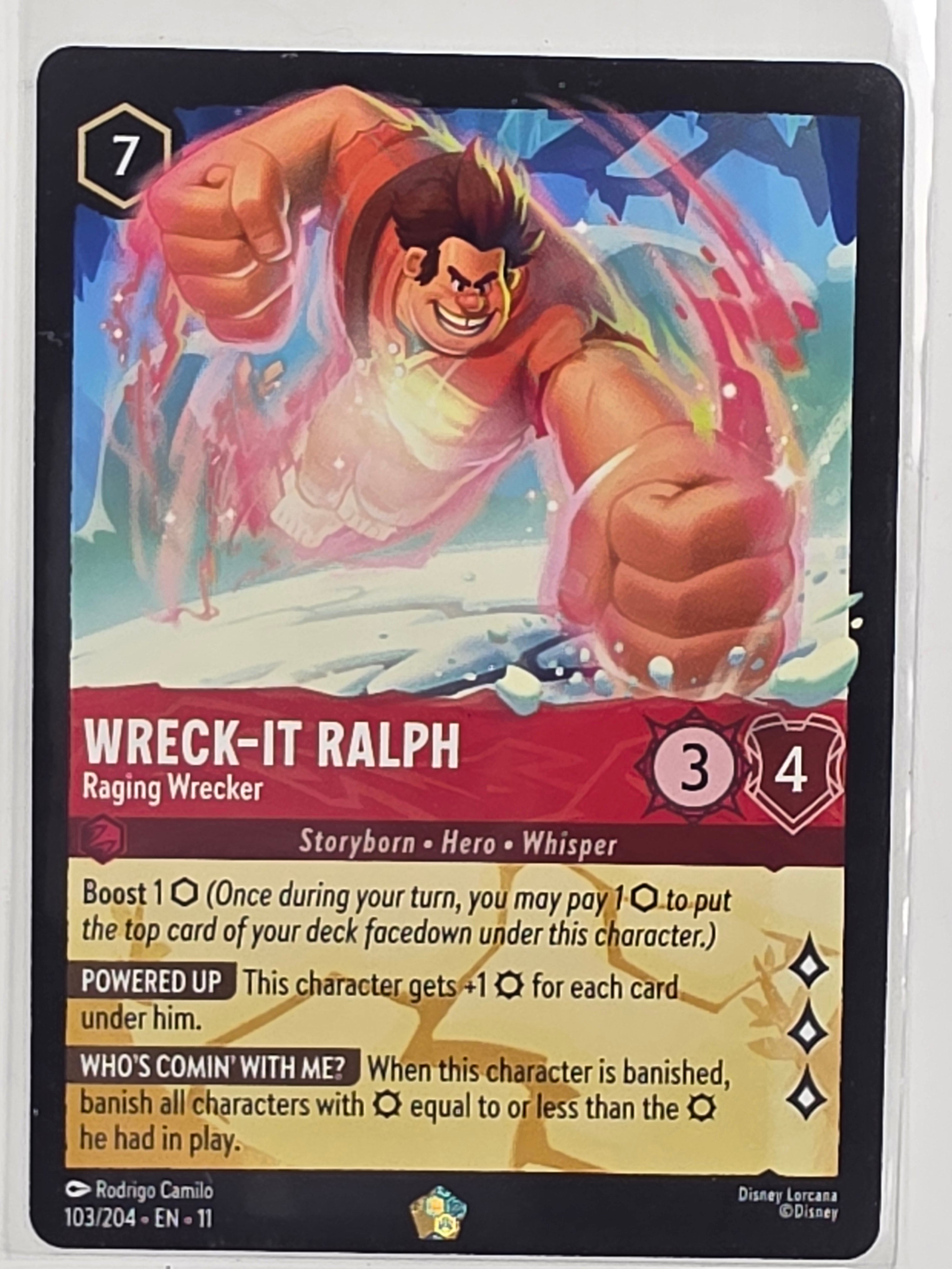 Disney Lorcana Winterspell #103/204 Wreck-It Ralph - Raging Wrecker | Legendary