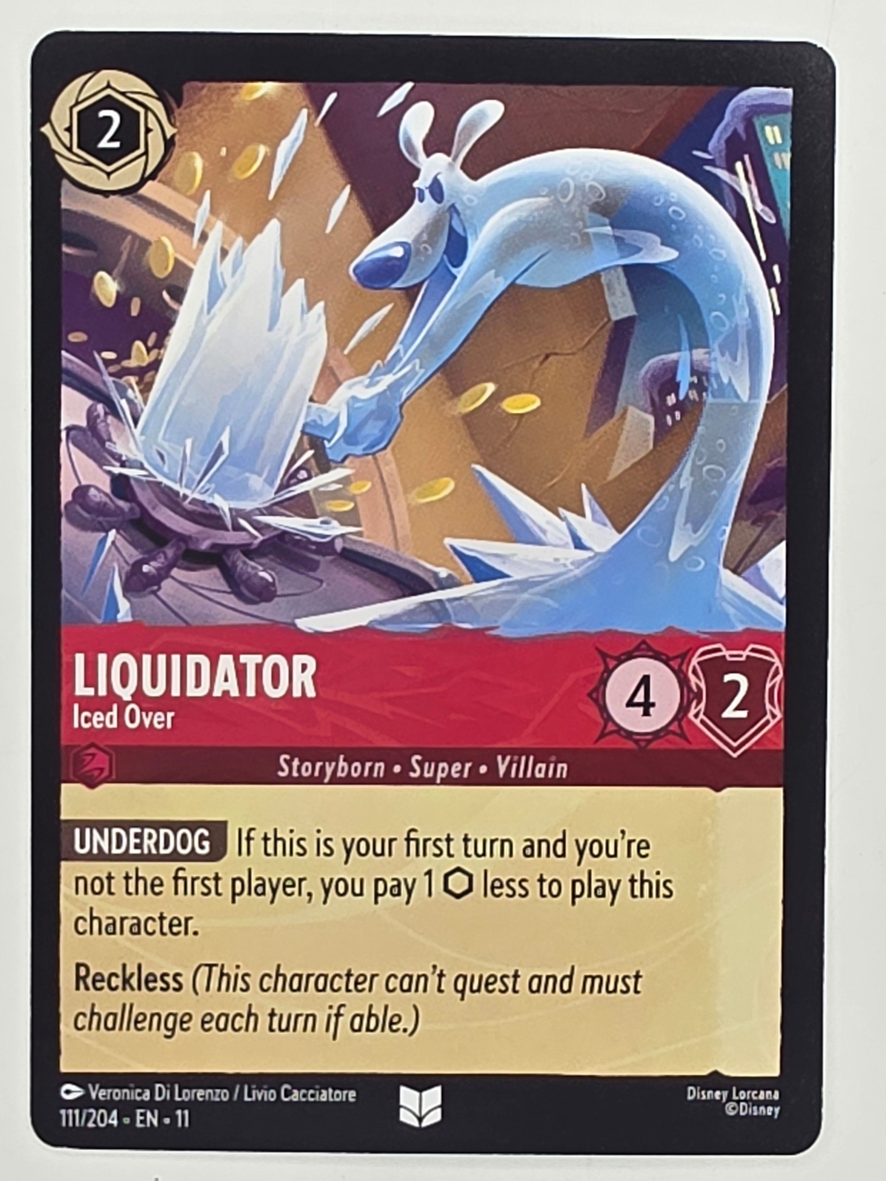 Disney Lorcana Winterspell #111/204 Liquidator - Iced Over | Uncommon