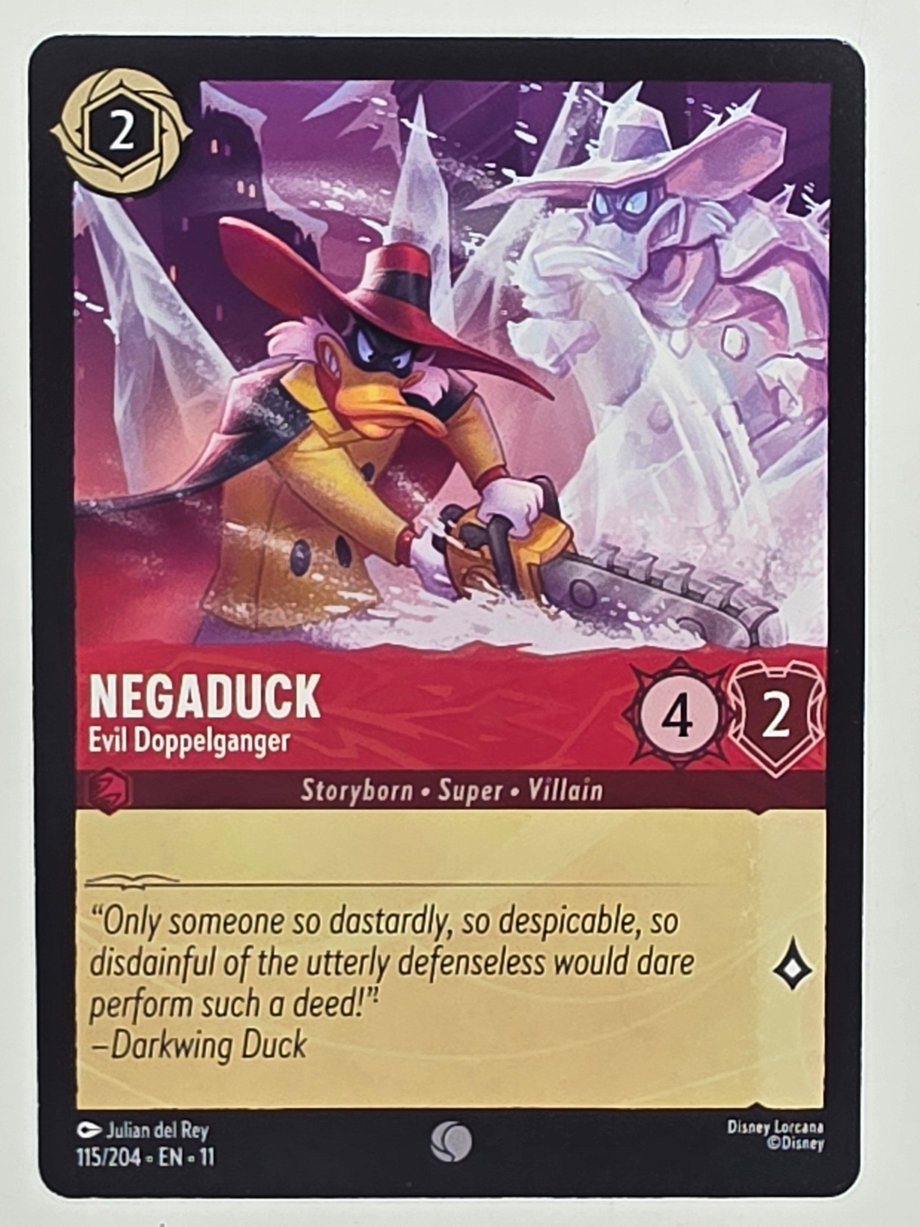 Disney Lorcana Winterspell #115/204 Negaduck - Evil Doppelganger | Common
