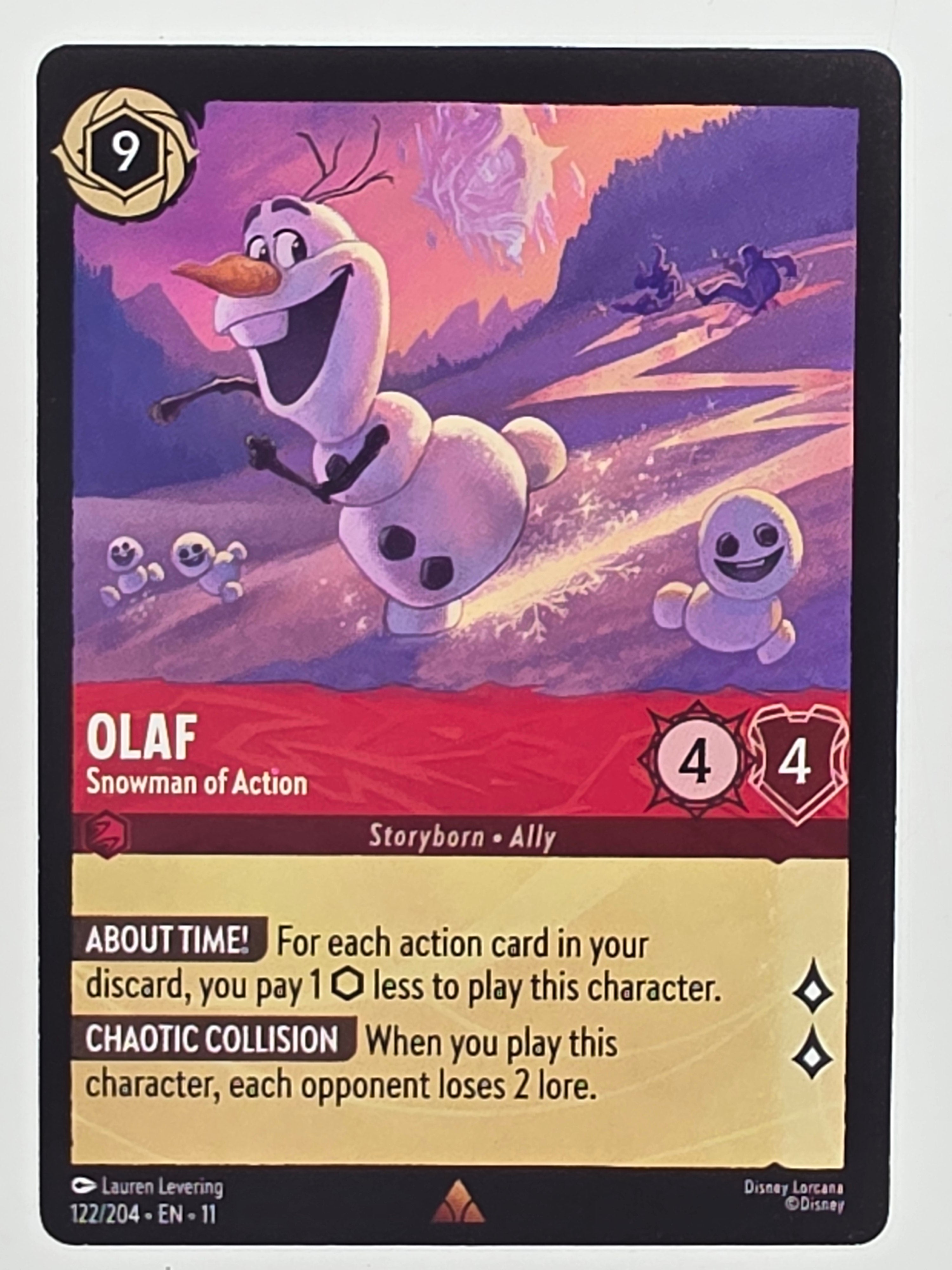 Disney Lorcana Winterspell #122/204 Olaf - Snowman of Action | Rare