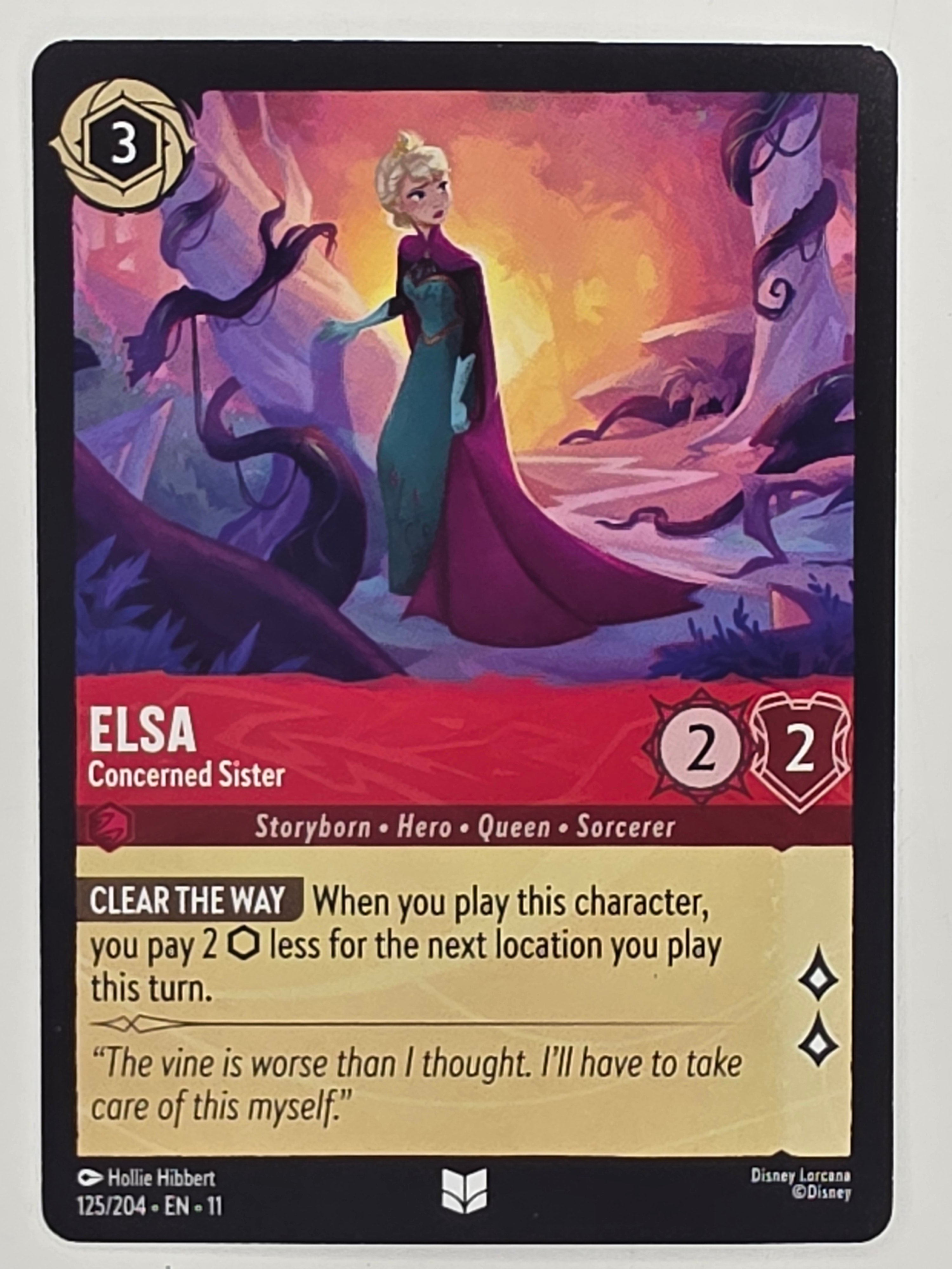 Disney Lorcana Winterspell #125/204 Elsa - Concerned Sister | Uncommon