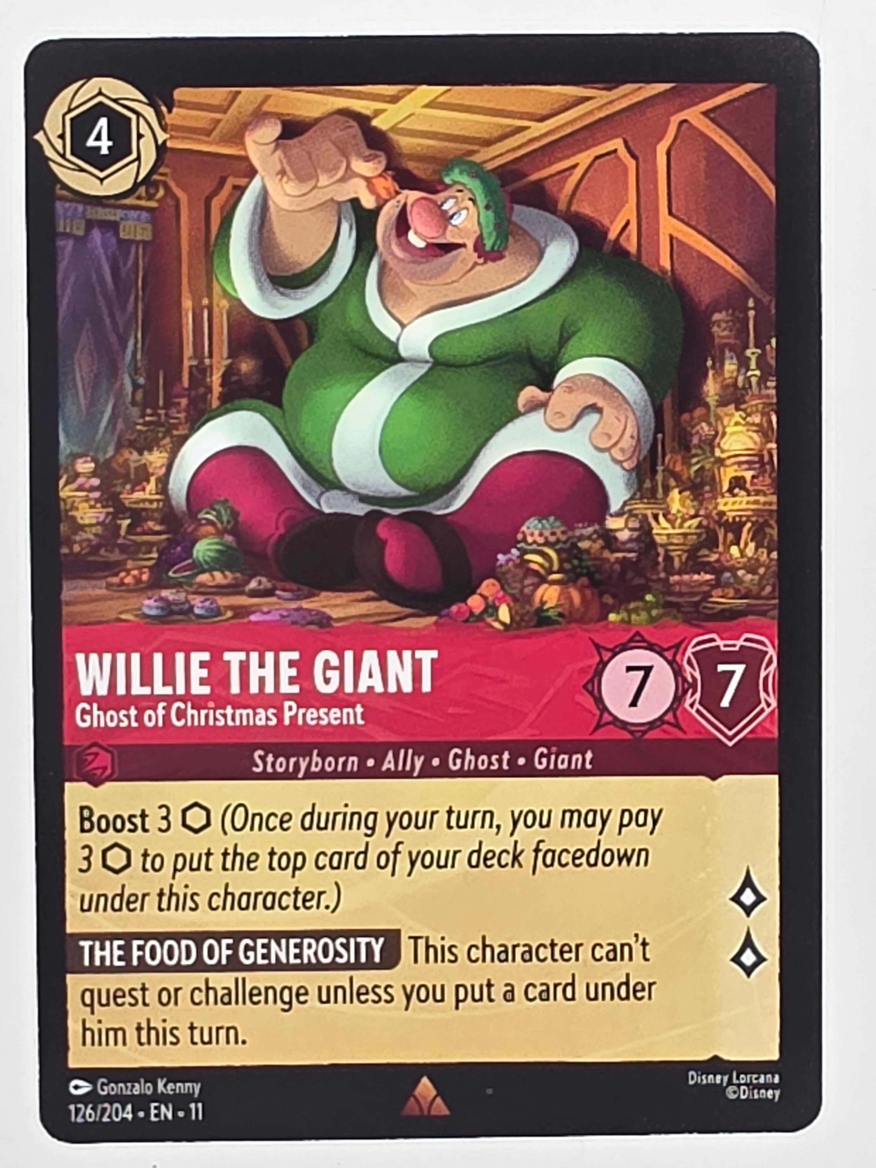 Disney Lorcana Winterspell #126/204 Willie the Giant -Ghost of Christmas Present