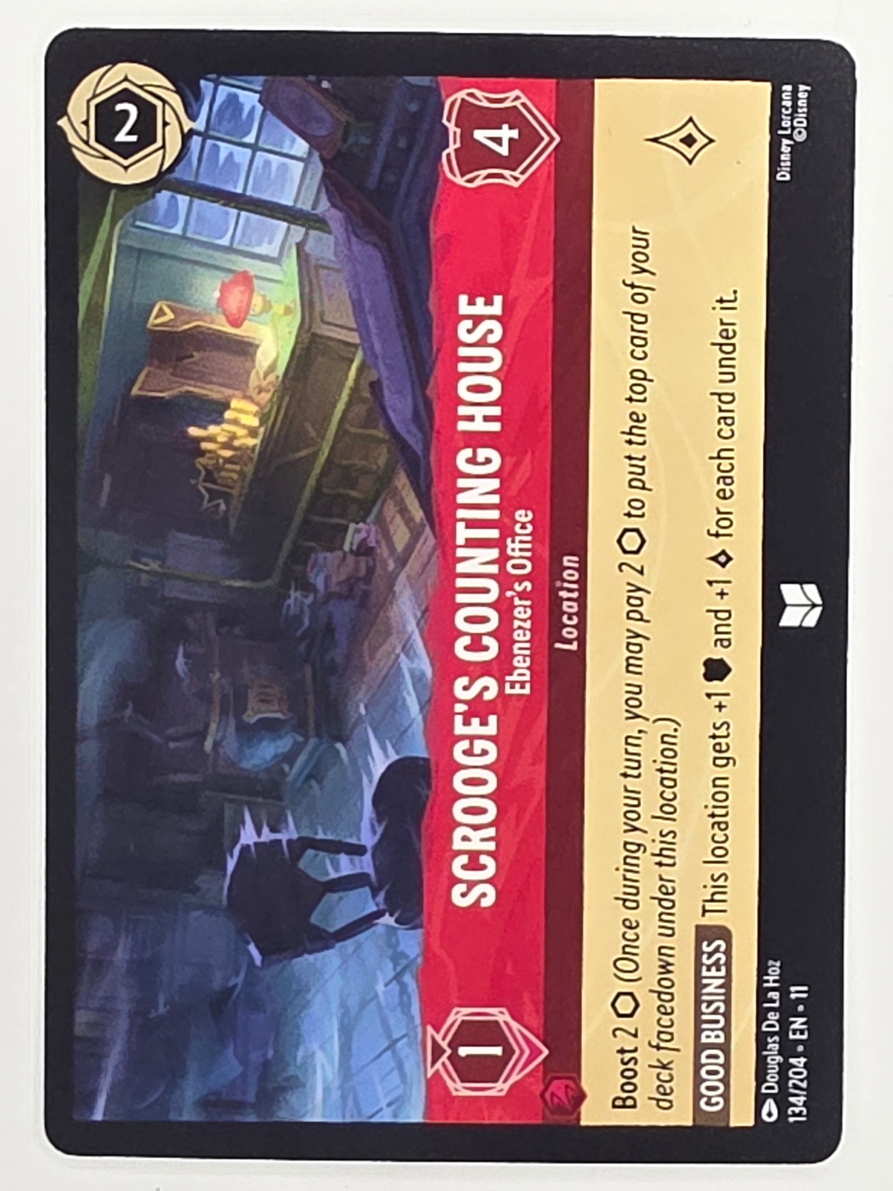 Disney Lorcana Winterspell #134/204 Scrooge's Counting House - Ebenezer's Office