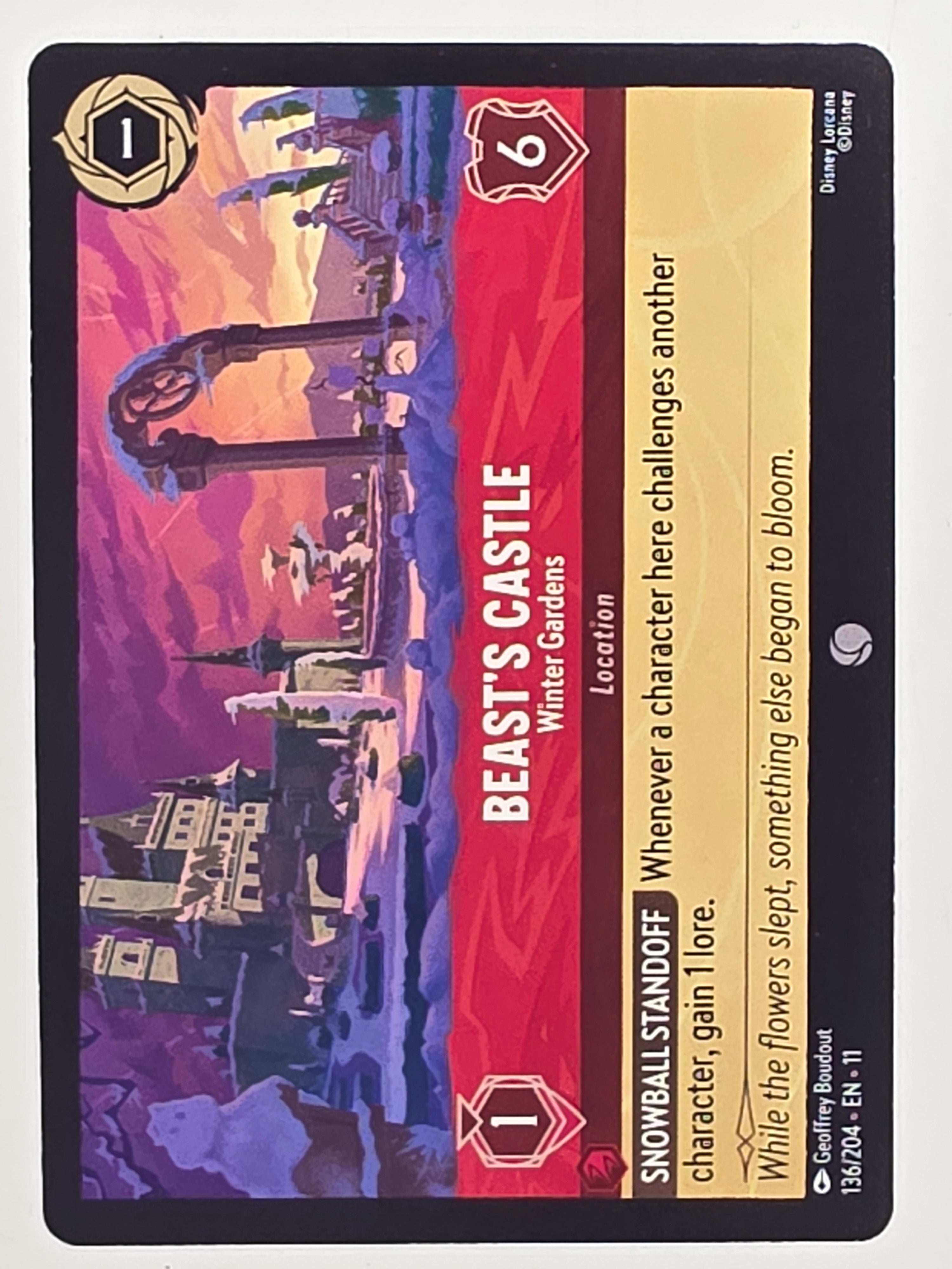 Disney Lorcana Winterspell #136/204 Beast's Castle - Winter Gardens | Common