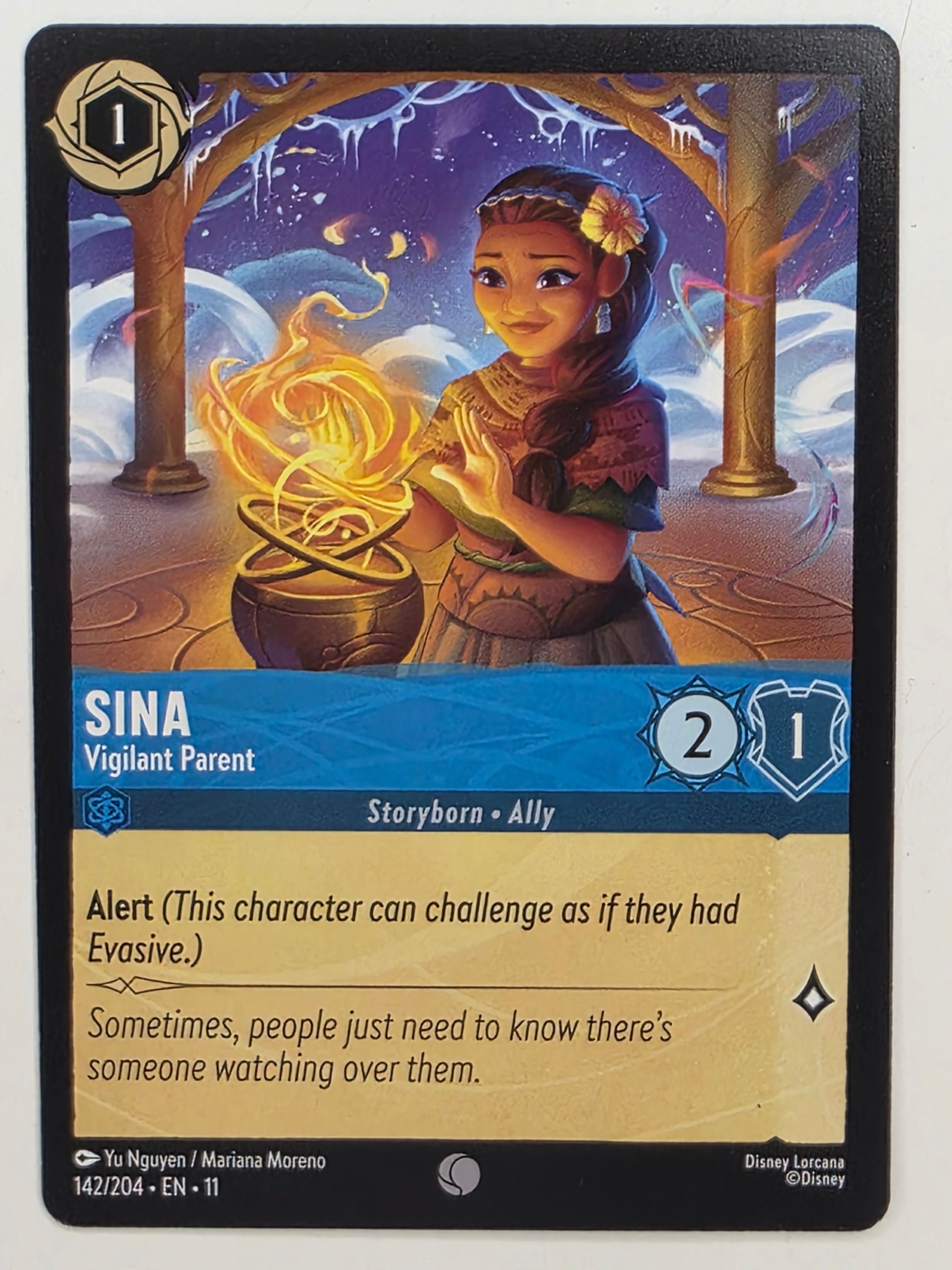 Disney Lorcana Winterspell #142/204 Sina - Vigilant Parent | Common