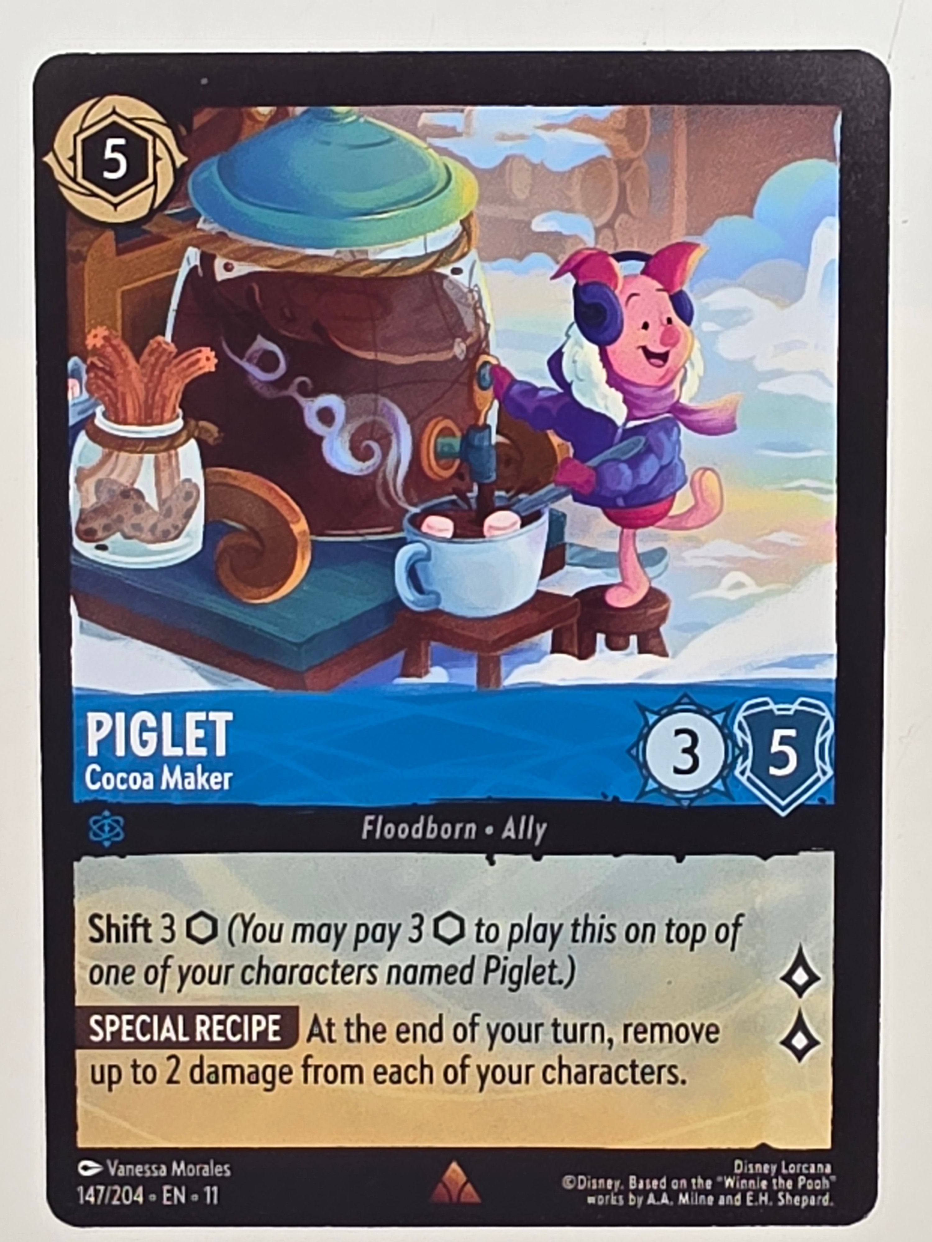 Disney Lorcana Winterspell #147/204 Piglet - Cocoa Maker | Rare