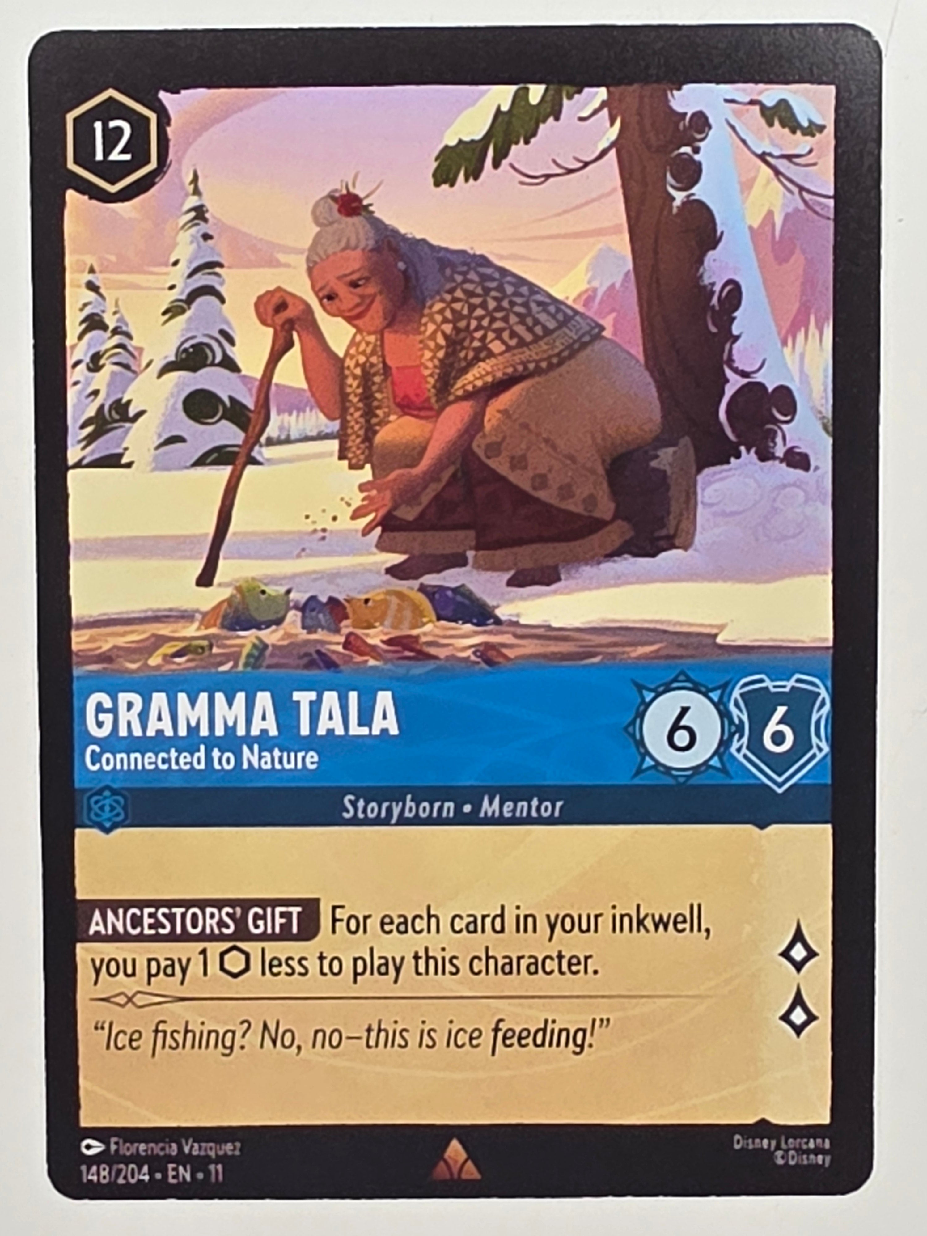 Disney Lorcana Winterspell #148/204 Gramma Tala - Connected to Nature | Rare