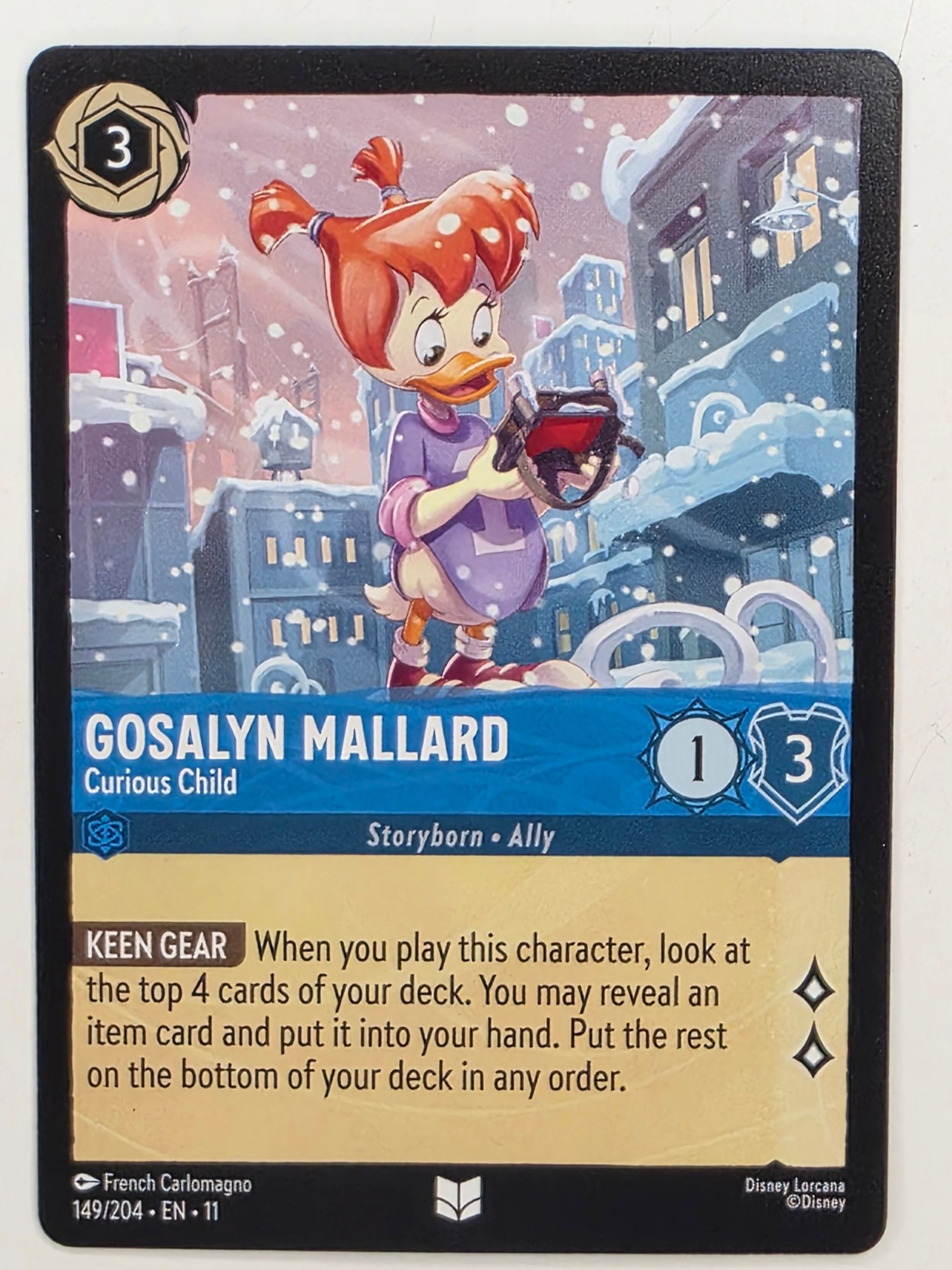 Disney Lorcana Winterspell #149/204 Gosalyn Mallard - Curious Child | Uncommon