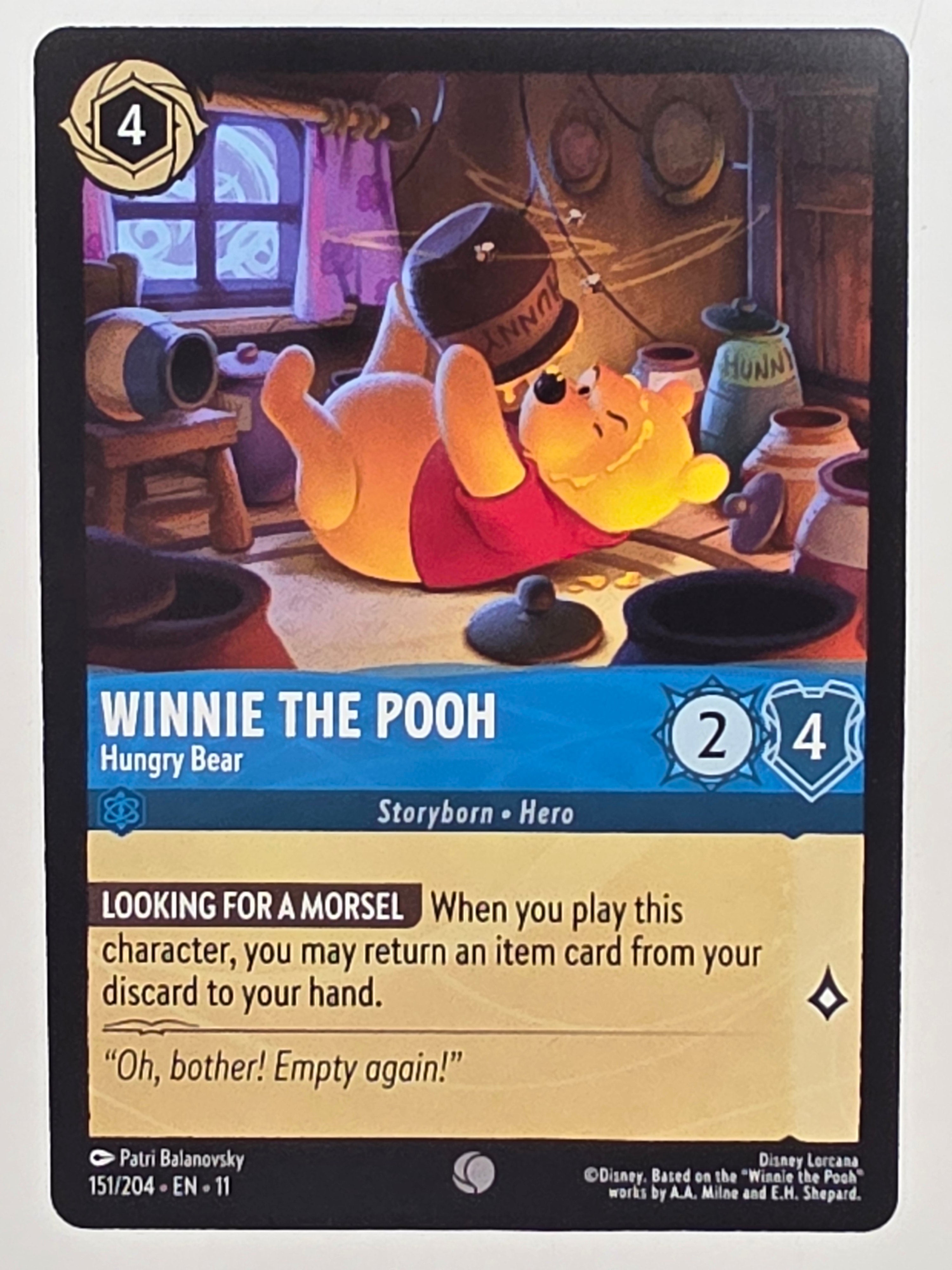 Disney Lorcana Winterspell #151/204 Winnie the Pooh - Hungry Bear | Common