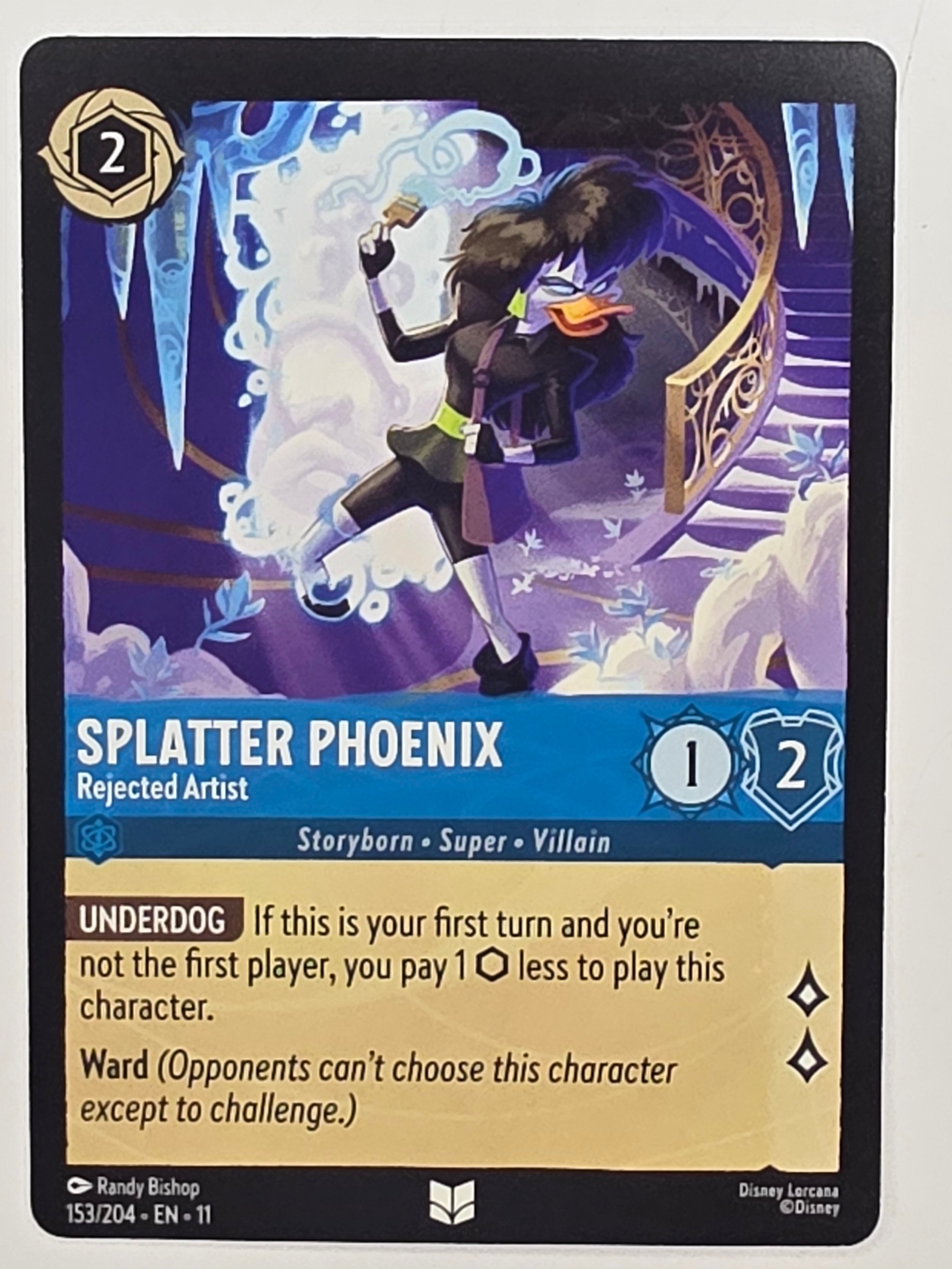Disney Lorcana Winterspell #153/204 Splatter Phoenix - Rejected Artist Uncommon