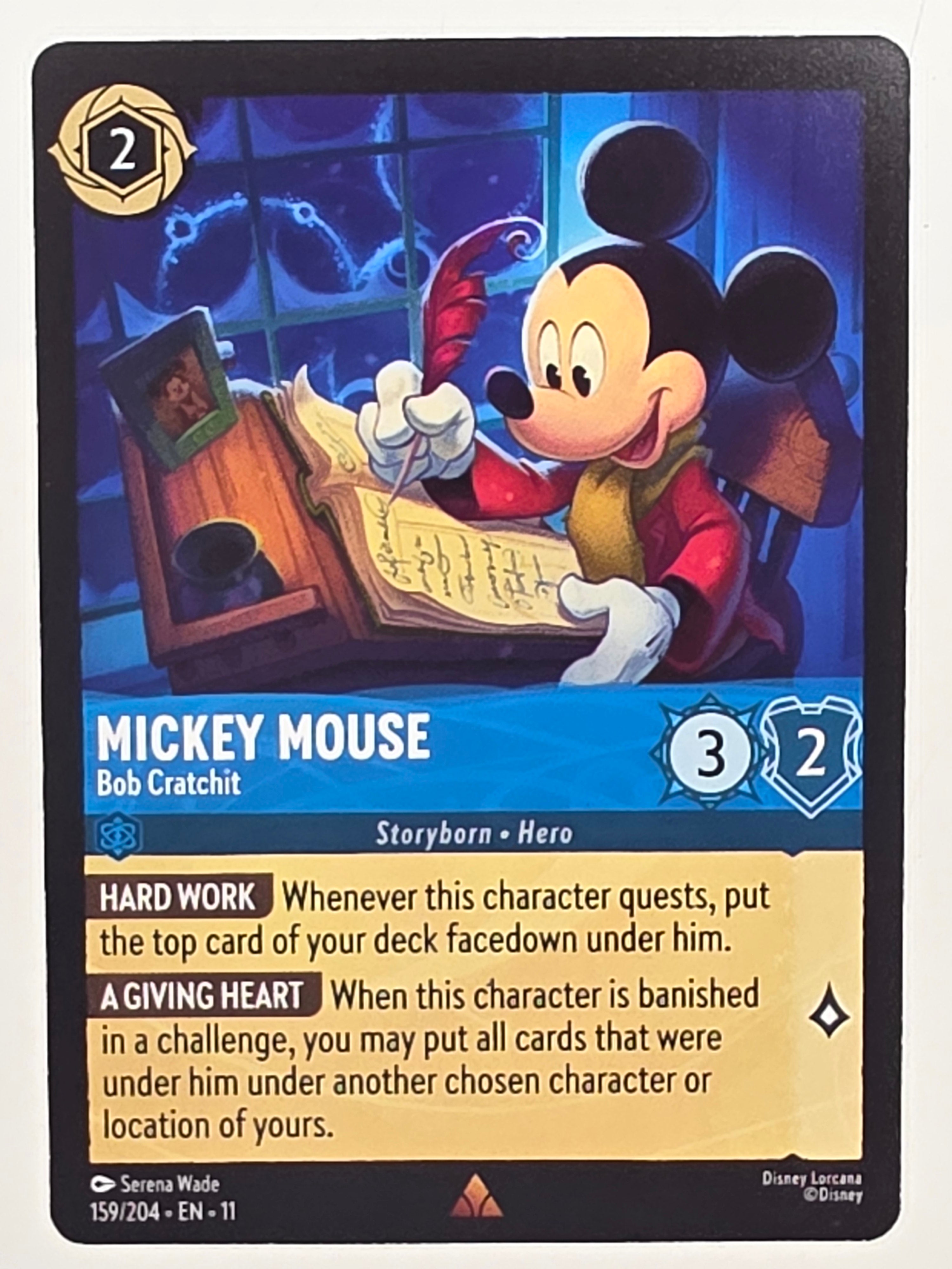 Disney Lorcana Winterspell #159/204 Mickey Mouse - Bob Cratchit | Rare