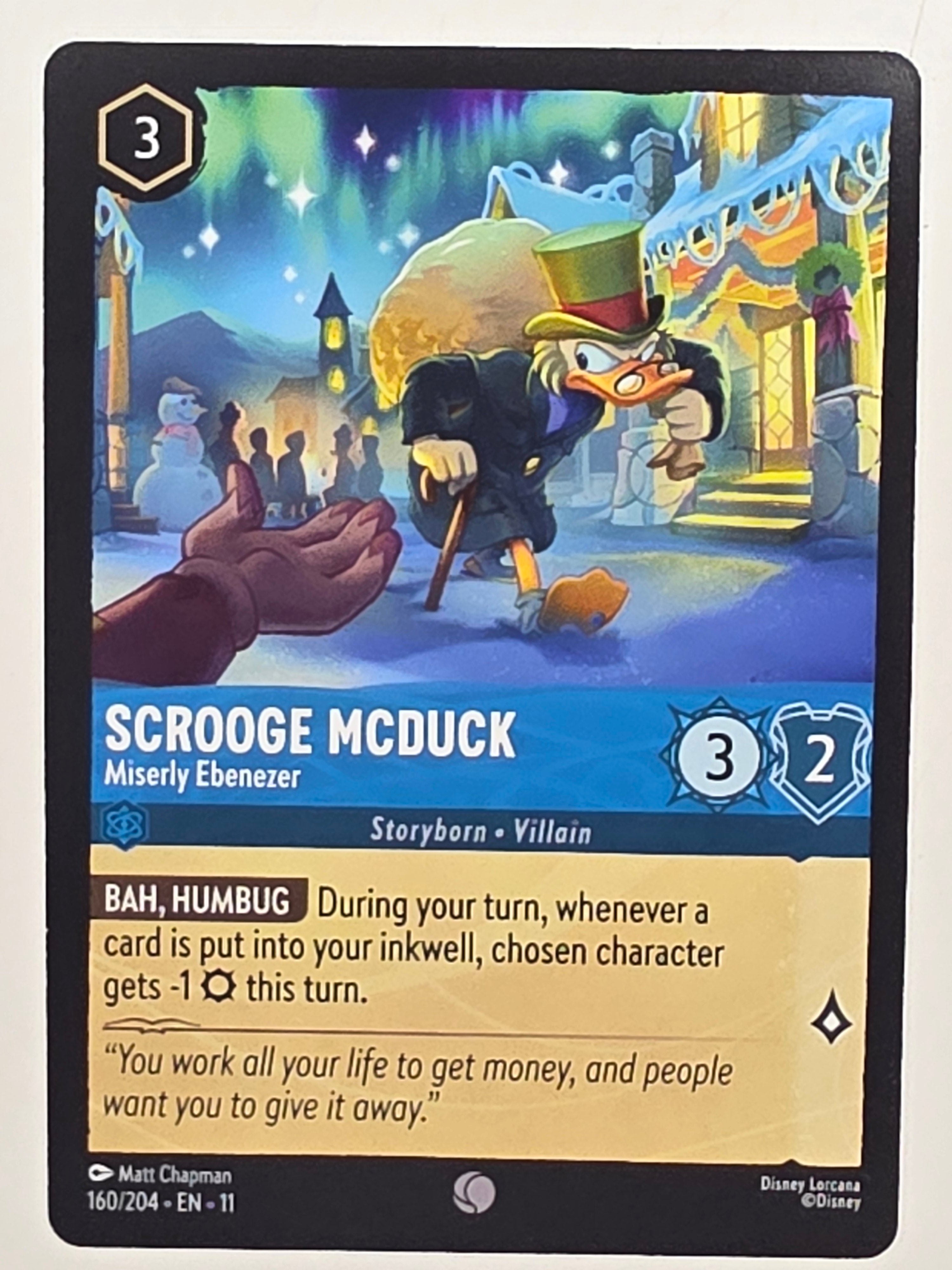 Disney Lorcana Winterspell #160/204 Scrooge McDuck - Miserly Ebenezer | Common