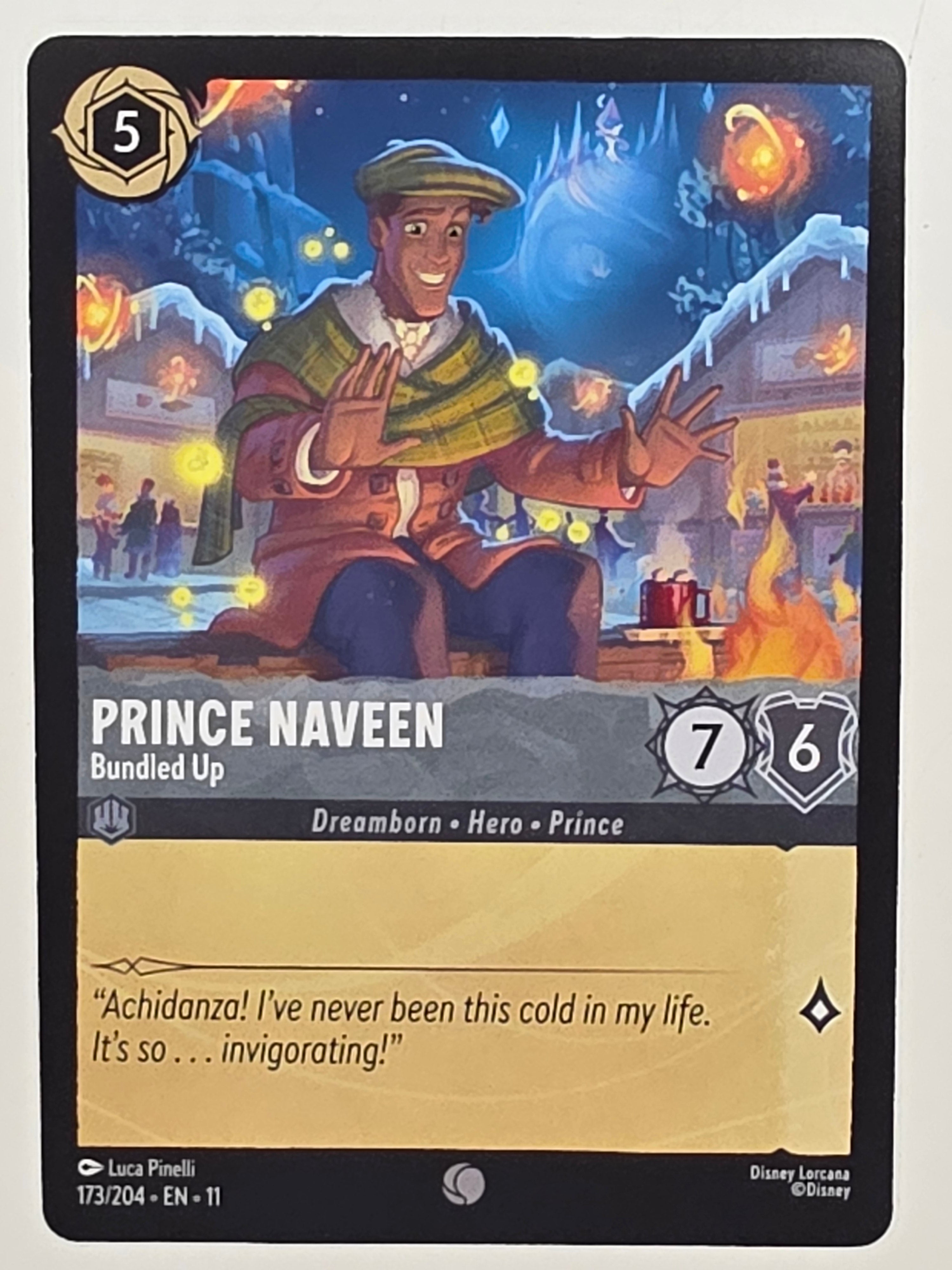 Disney Lorcana Winterspell #173/204 Prince Naveen - Bundled Up | Common