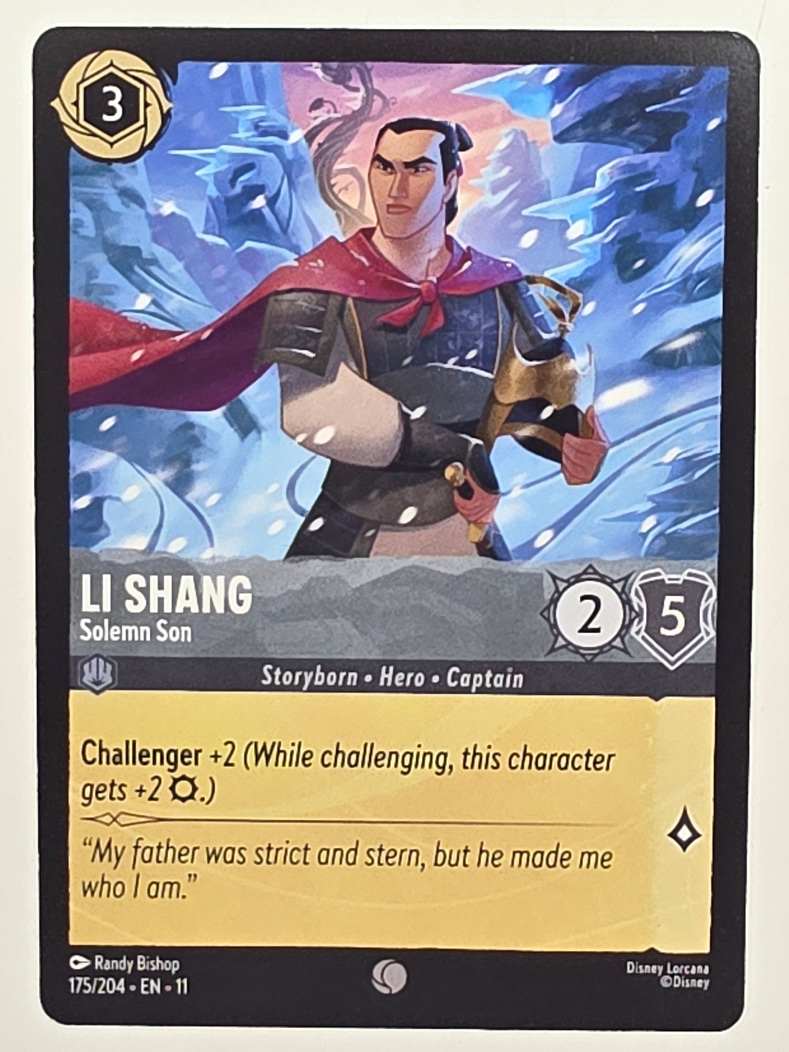 Disney Lorcana Winterspell #175/204 Li Shang - Solemn Son | Common
