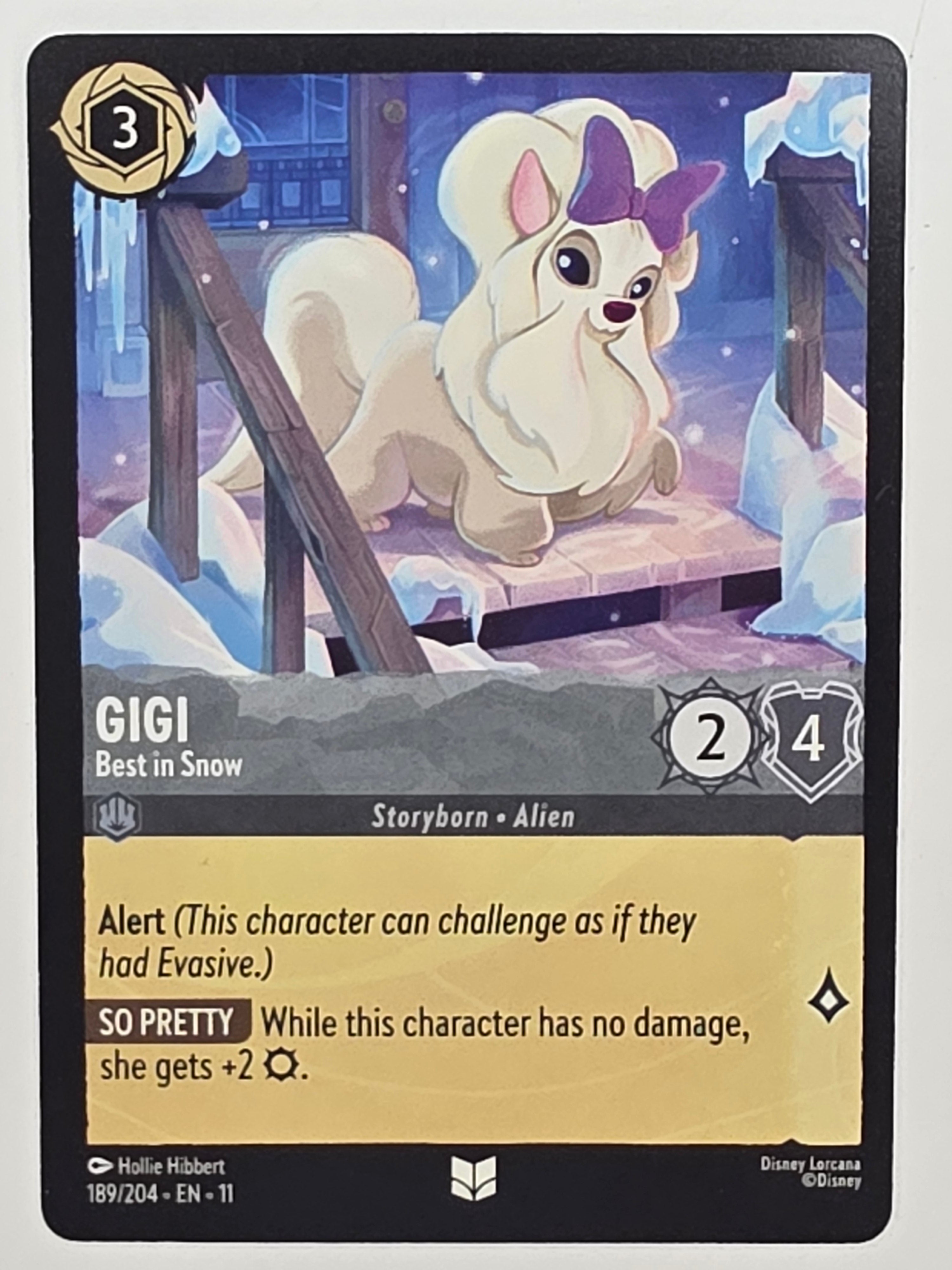 Disney Lorcana Winterspell #189/204 Gigi - Best in Show | Uncommon