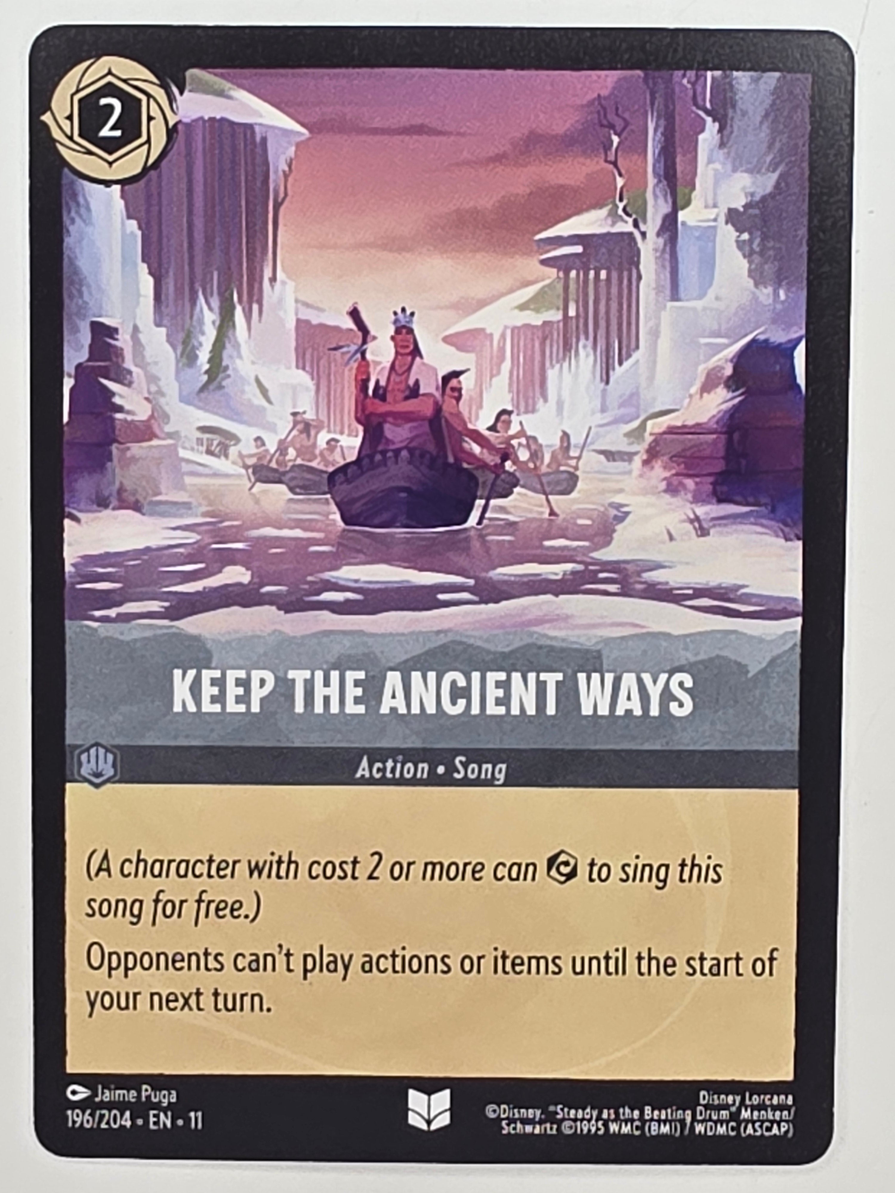 Disney Lorcana Winterspell #196/204 Keep the Ancient Ways | Uncommon