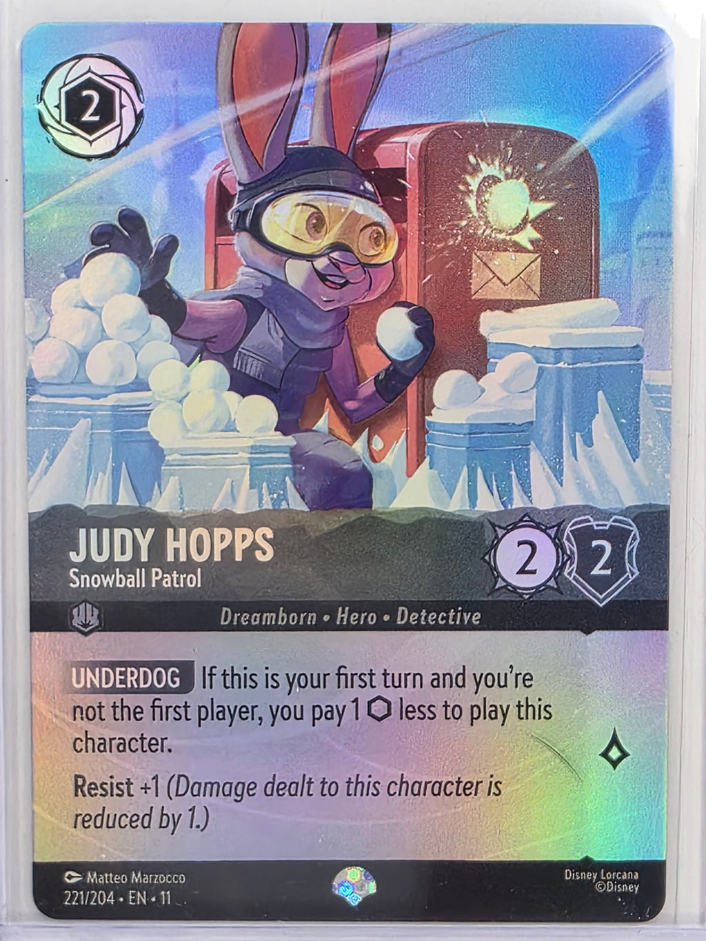 Disney Lorcana Winterspell #221/204 Judy Hopps - Snowball Patrol | Epic