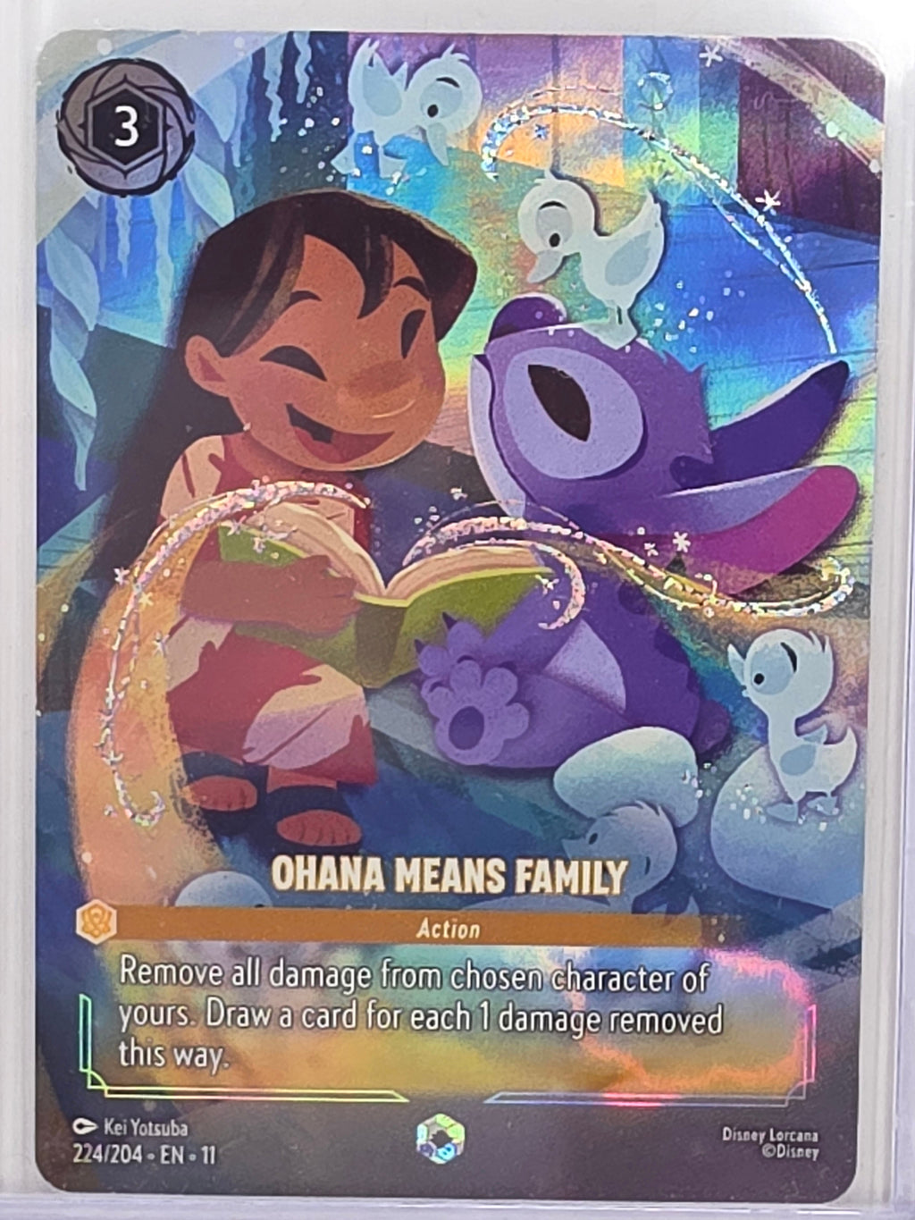 Disney Lorcana Winterspell #224/204 Ohana Means Family | Enchanted