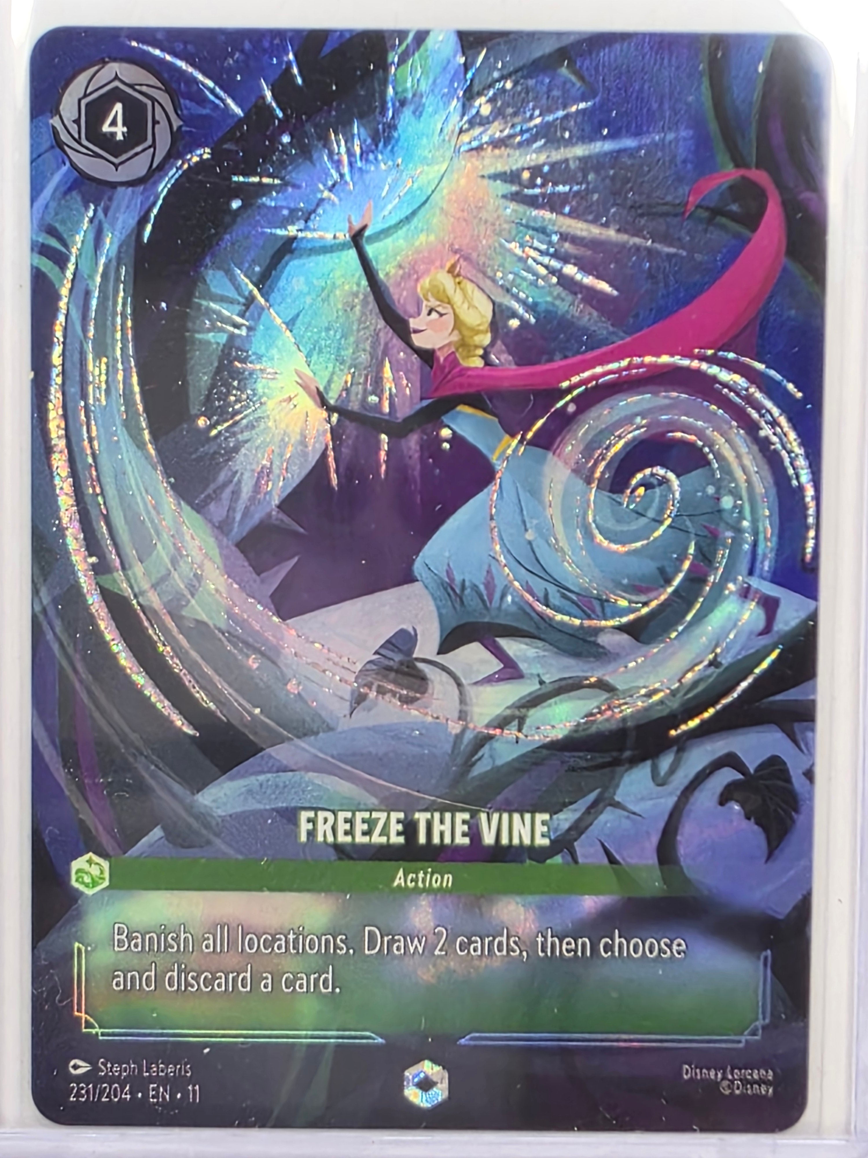 Disney Lorcana Winterspell #231/204 Freeze the Vine | Enchanted