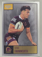 NRL 2022 Elite Silver Parallel #004 Herbie Farnworth Brisbane Broncos