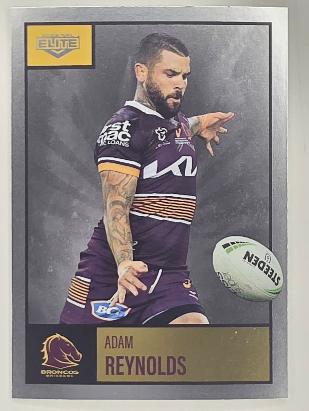 NRL 2022 Elite Silver Parallel #007 Adam Reynolds Brisbane Broncos