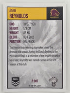 NRL 2022 Elite Silver Parallel #007 Adam Reynolds Brisbane Broncos