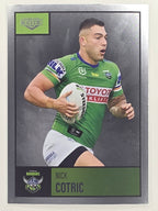 NRL 2022 Elite Silver Parallel #011 Nick Cotric Canberra Raiders